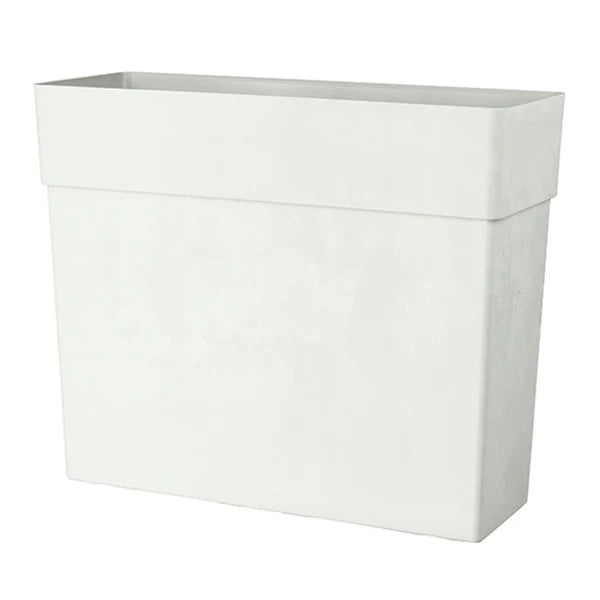 plastic white planter boxes White Plastic Fence Planter – Ten Thousand Pots