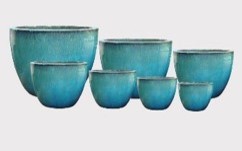 6142H85 - Musty Green Wide Bowl Planter