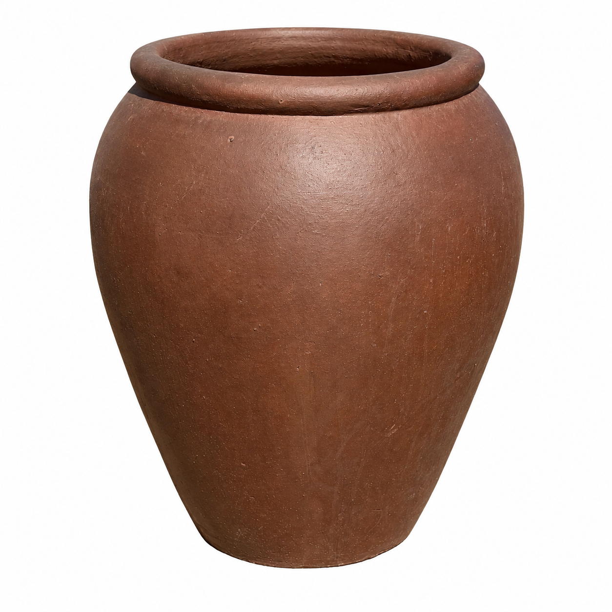 A large jar planter pot with a wide, slightly flared rim, shown on a plain white background.