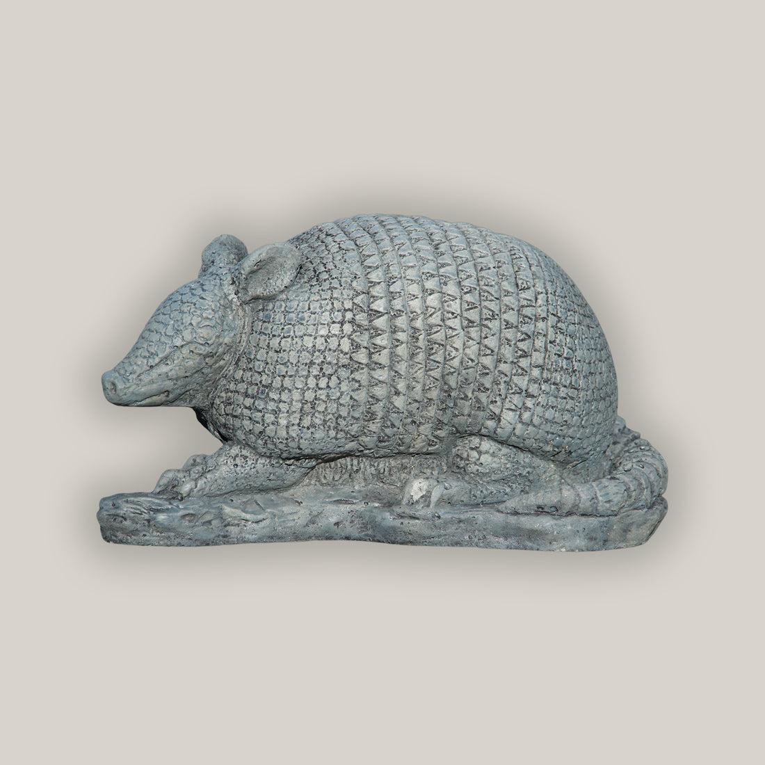 Silver Armadillo statue décor