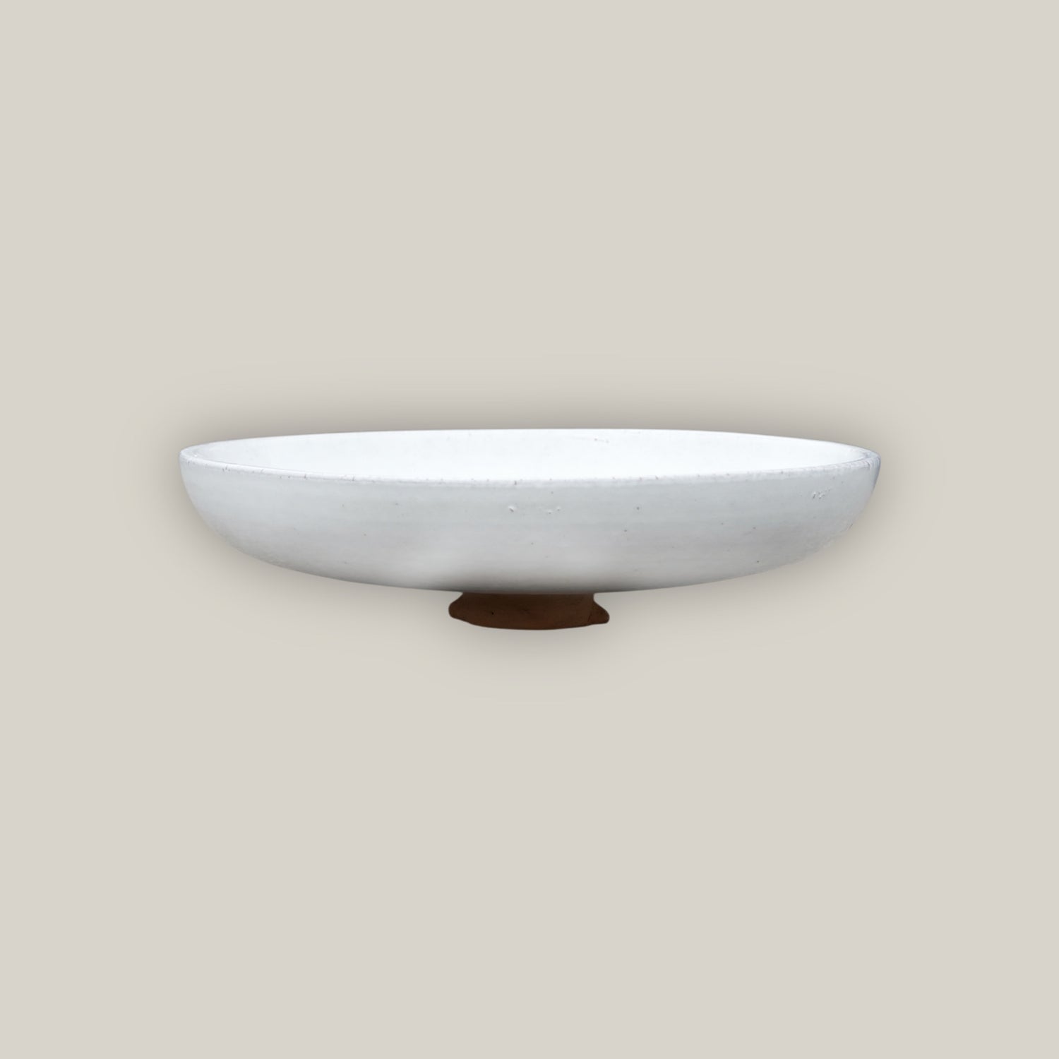 3106L4FS - Ceramic Bird Bath - White Top and Black Stand