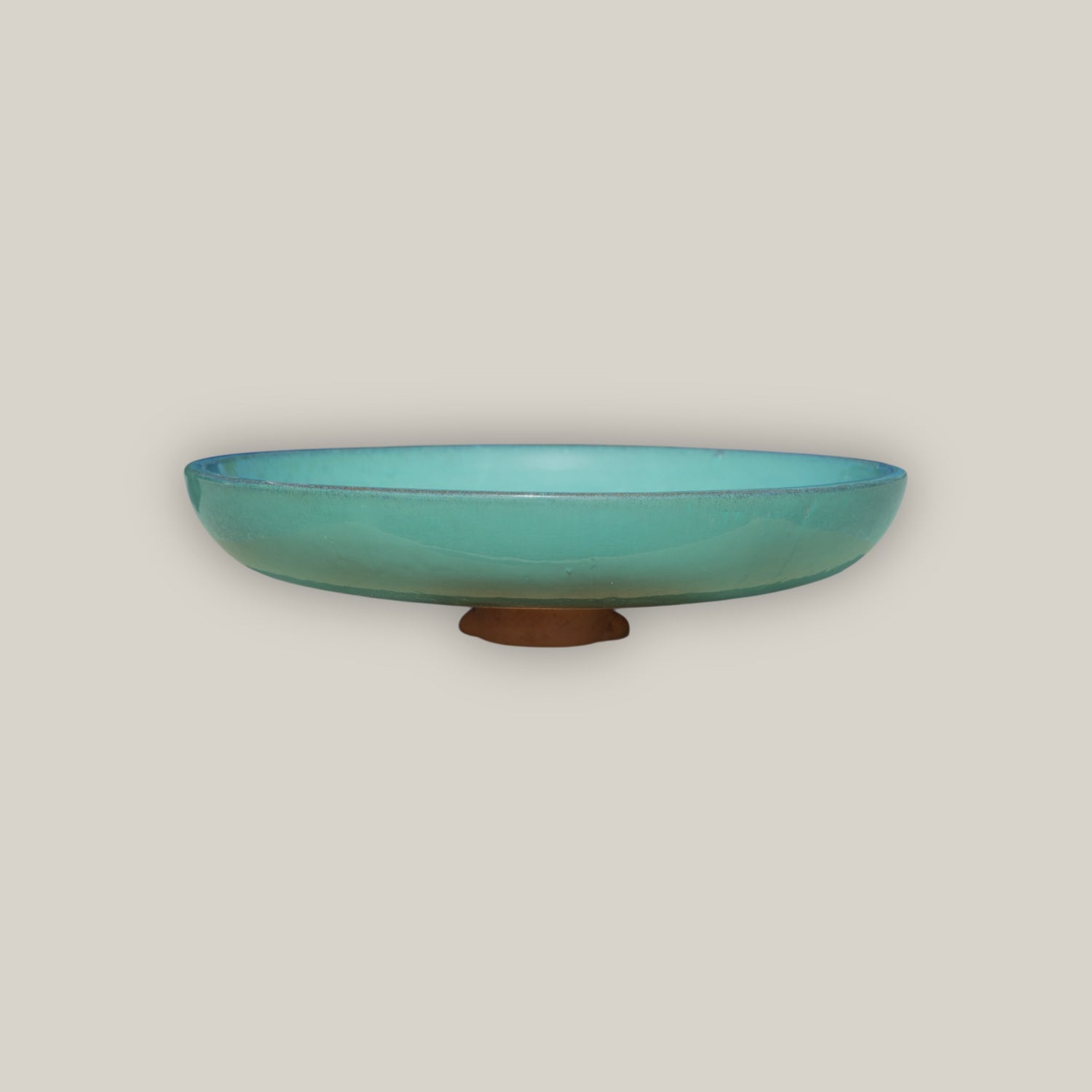 3106L5 - Ceramic Bird Bath - Jade Top and Black Stand