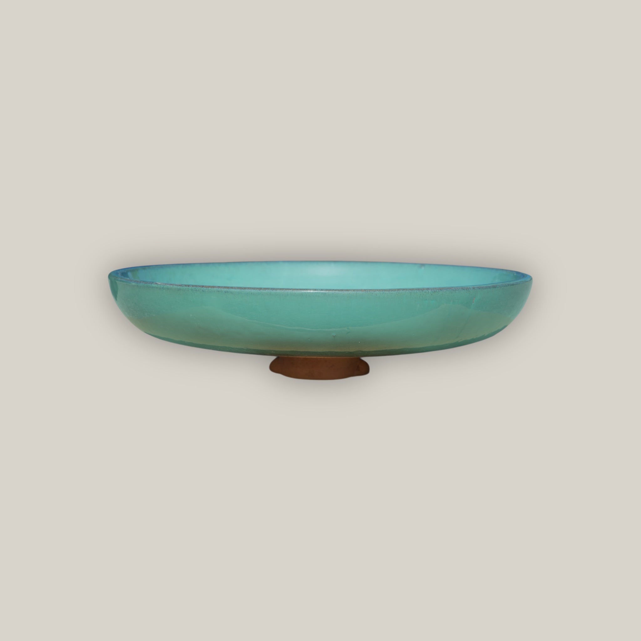 3106L5 - Ceramic Bird Bath - Jade Top and Black Stand
