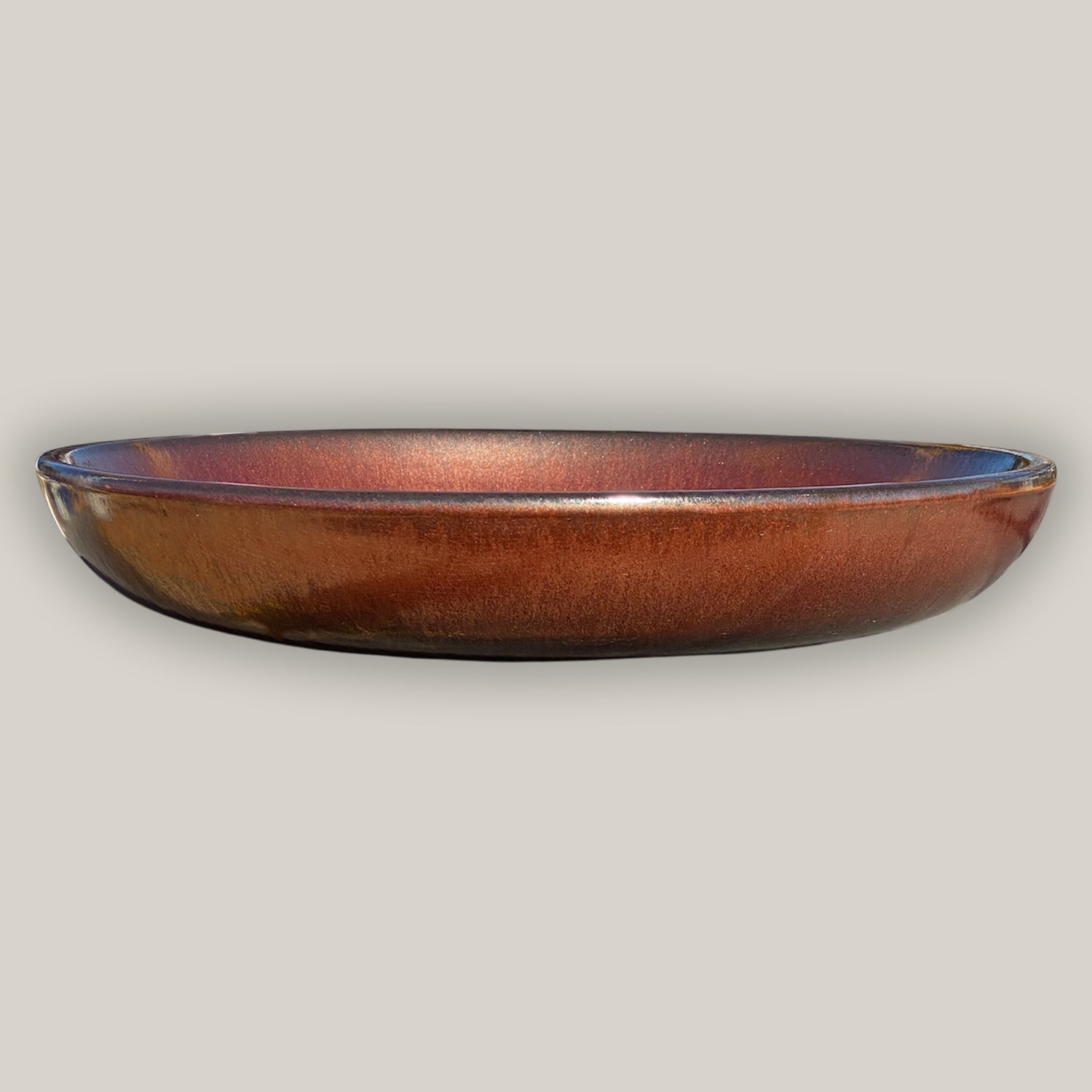 3106L9TF - Ceramic Bird Bath Bowl - Oxide