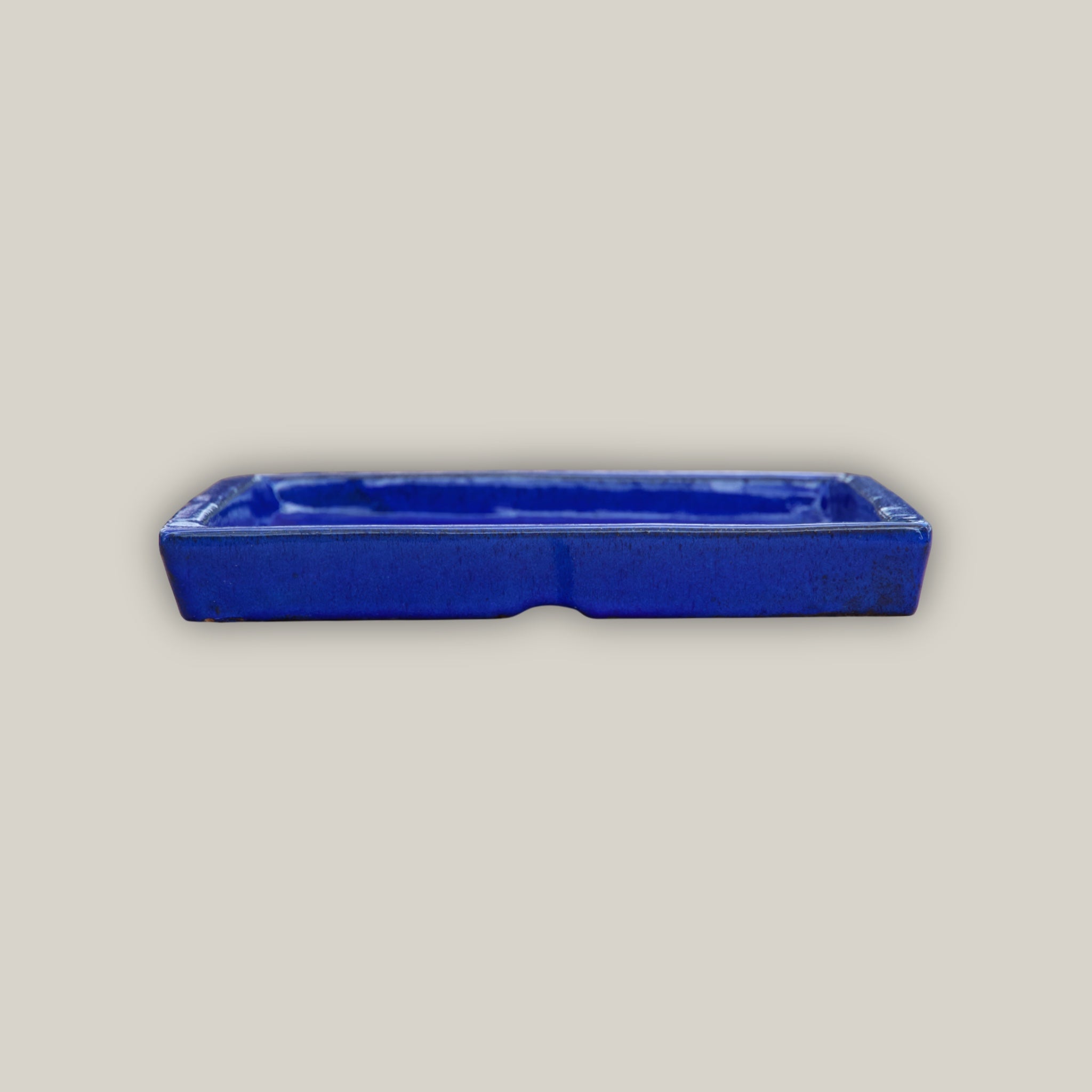 3127L17FS - Square | Falling Blue Ceramic Plant Saucer | High Fired Ecofriendly Clay - Sizes 8"-15" - FREE SHIPPING