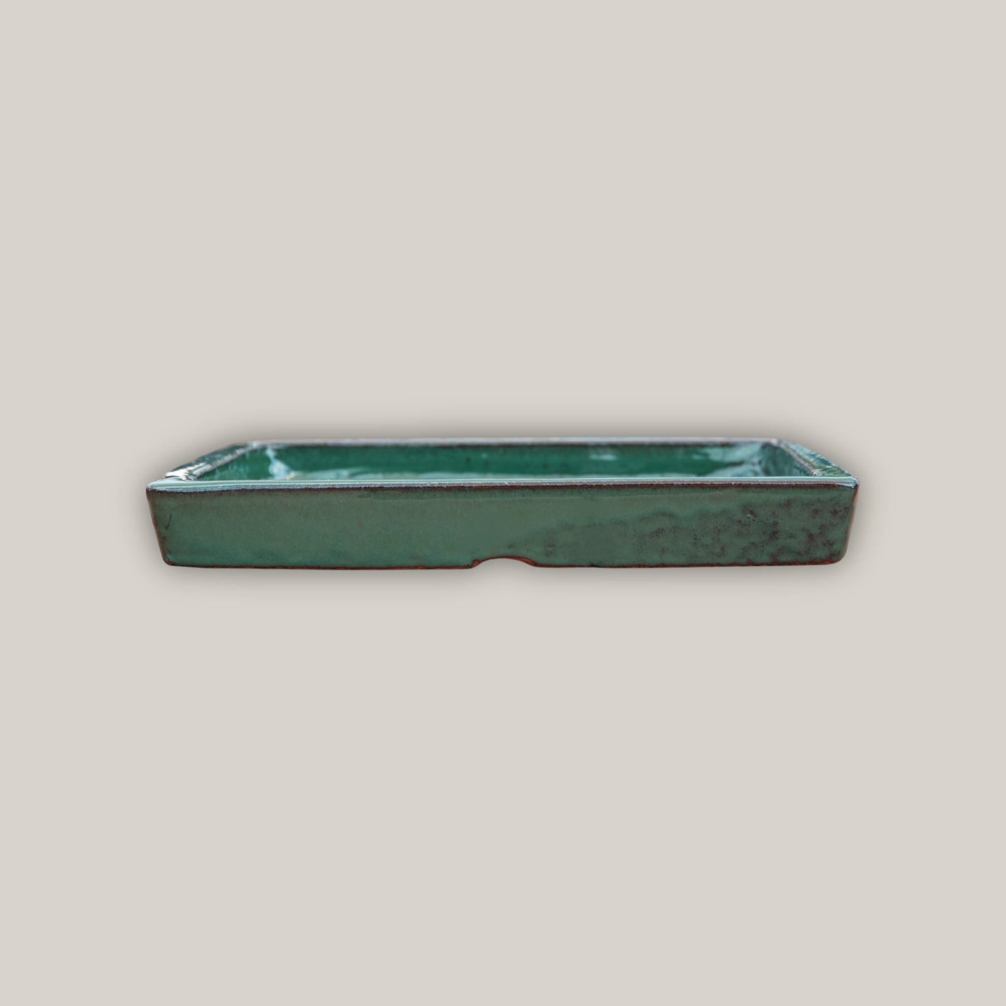 3127L5FS - Square | Jade Ceramic Plant Saucer | High Fired Ecofriendly Clay - Sizes 8"-15" - FREE SHIPPING