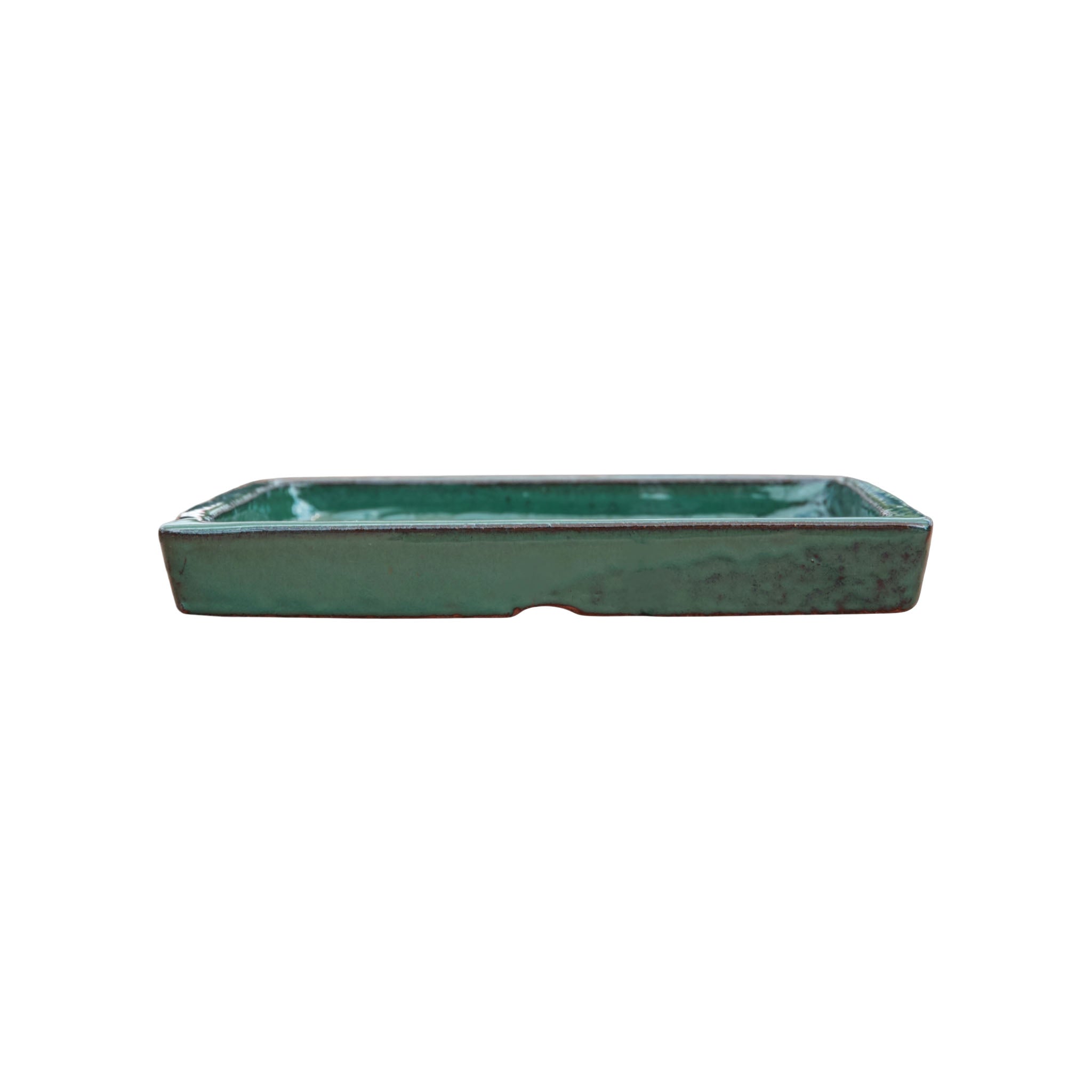 Square Jade Ceramic Clay Plant Saucer