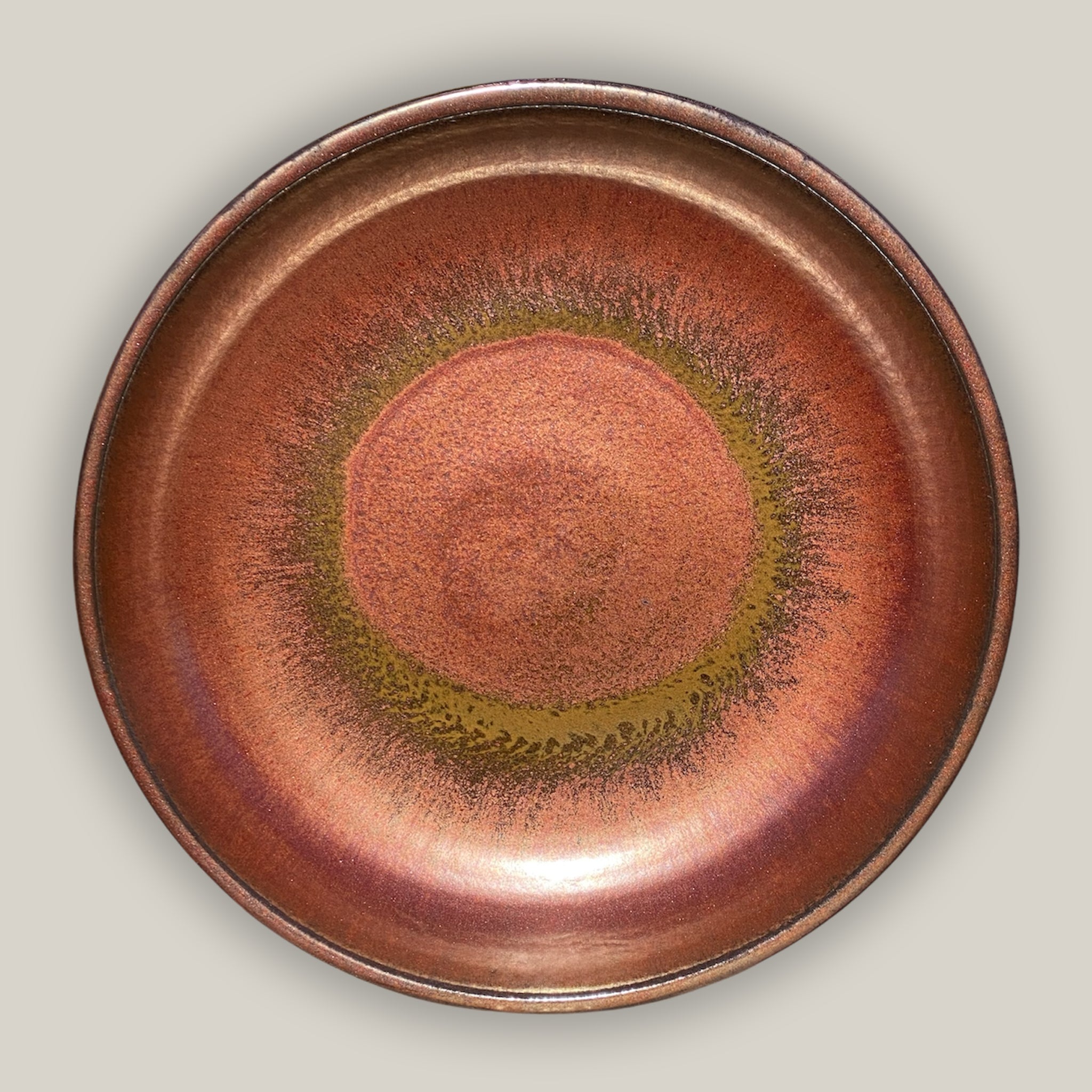 3106L9TFFS - Ceramic Bird Bath Bowl - Oxide