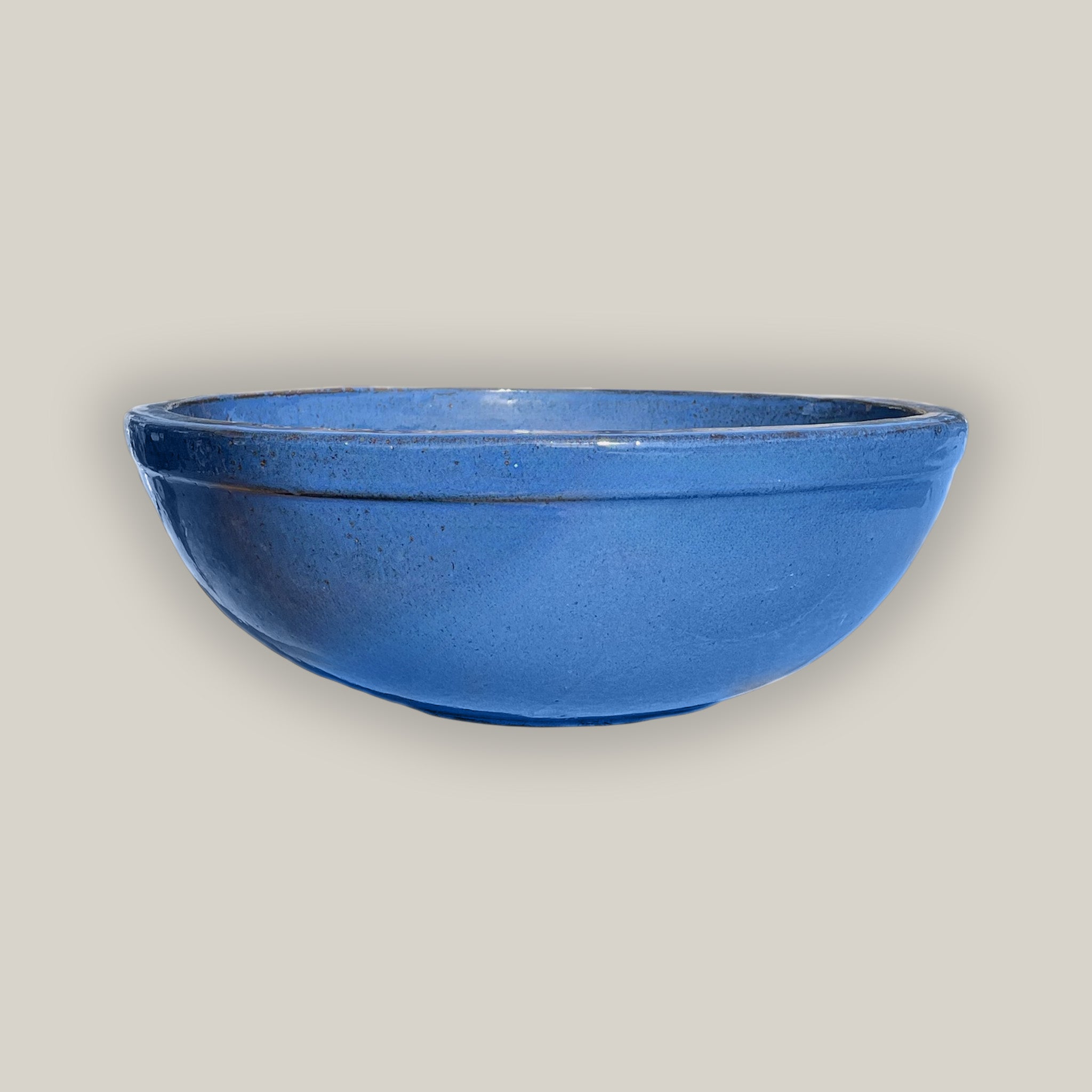 3117L17 - Falling Blue Shallow Ceramic Bowl