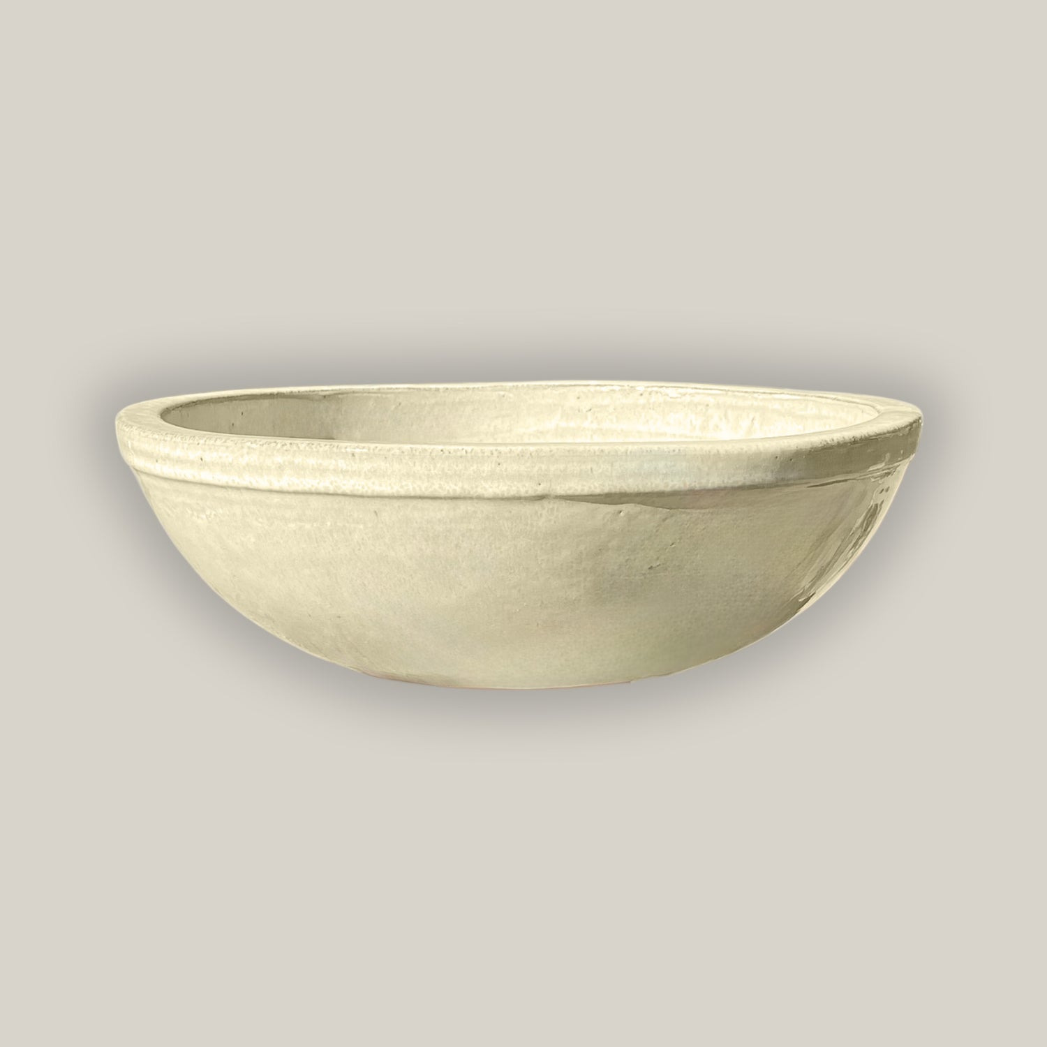 3117L2 - Vanilla Shallow Ceramic Bowl