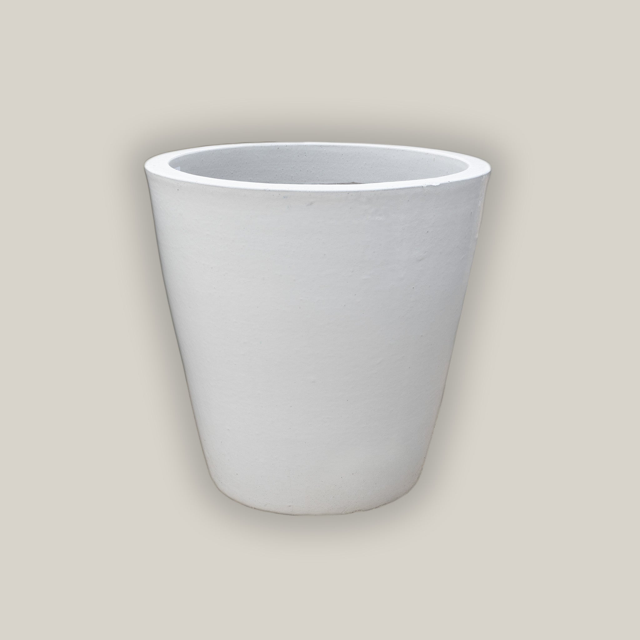 9849C16 - White Ceramic Cone Planter
