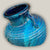 9094C3 - Aqua Phoenix Sunken Ceramic Vase