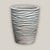 white stripe plant pot with modern decorative design