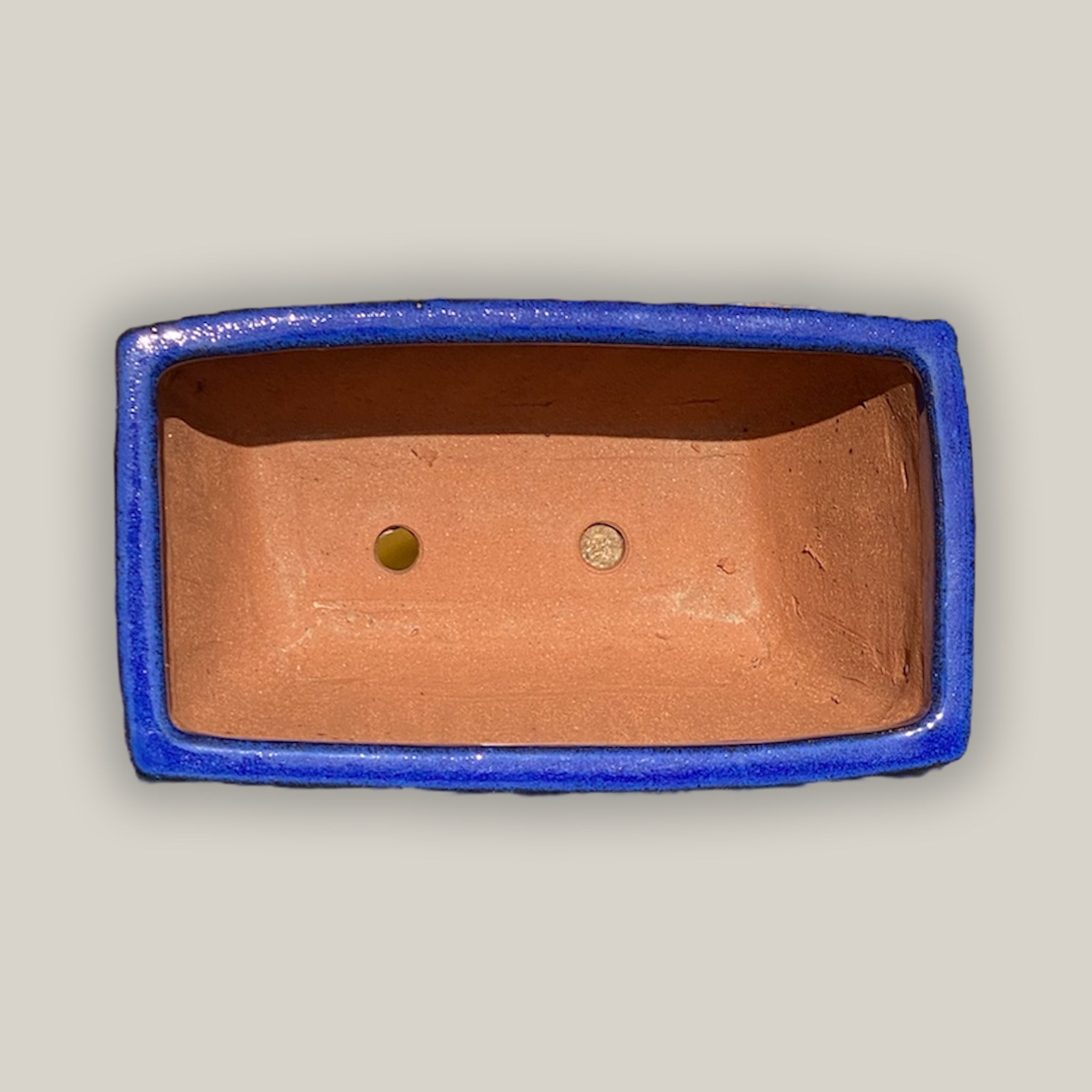 3033L17 - Falling Blue Rectangular Ceramic Planter