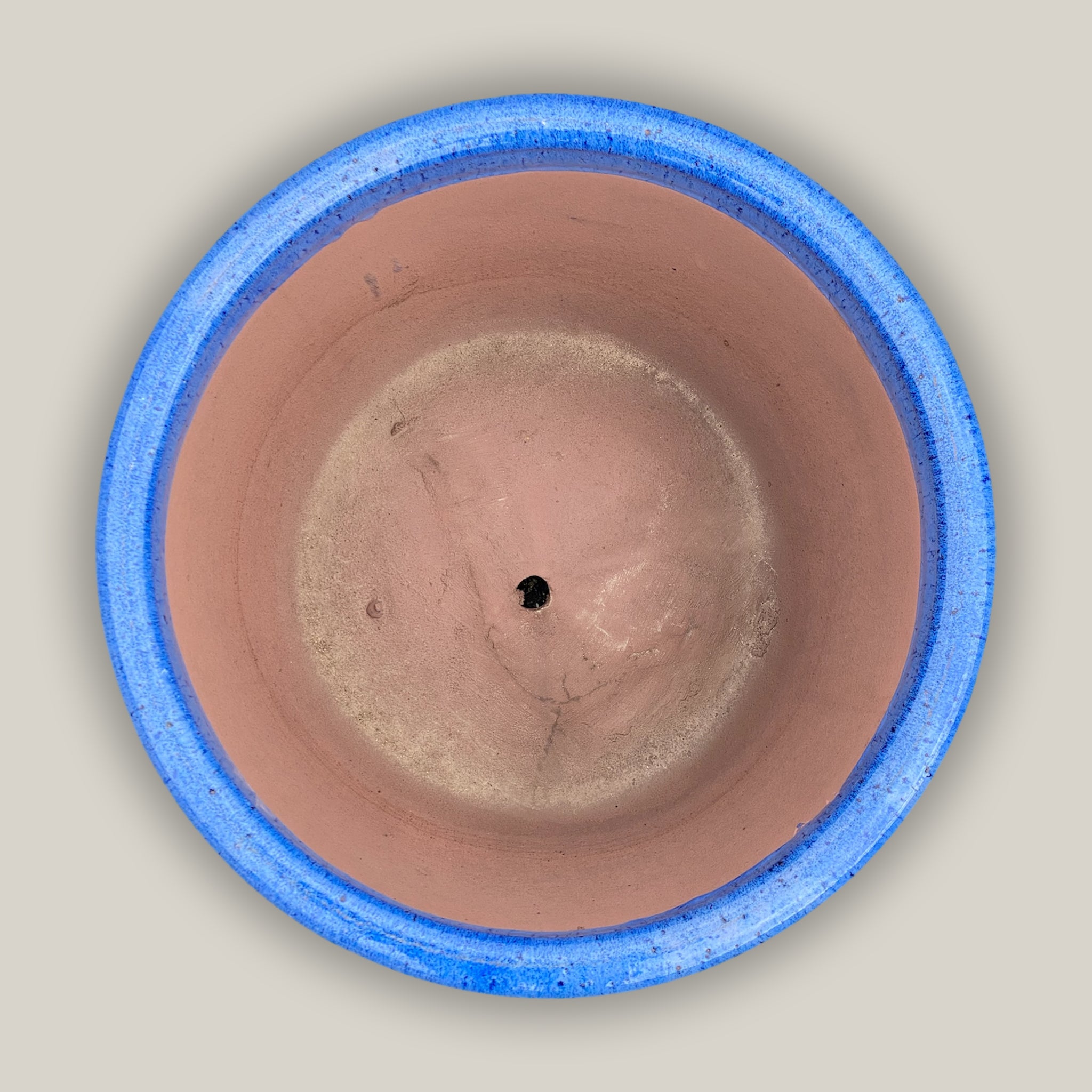 6022H47 - Blue Round Rim Low Bowl