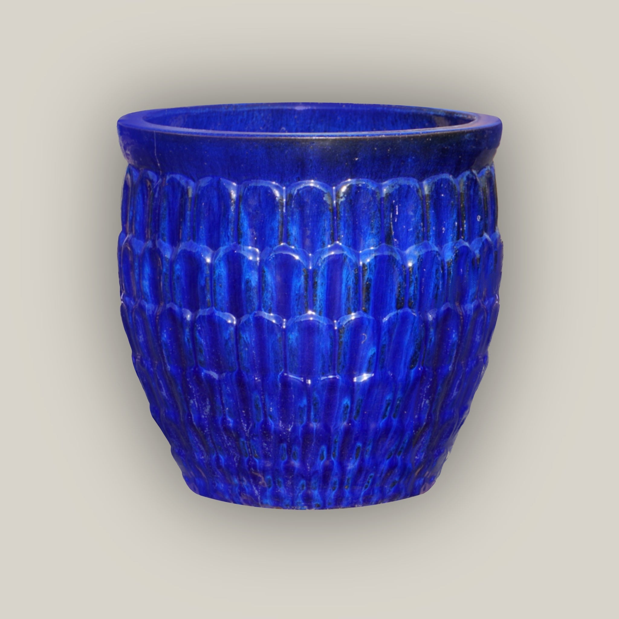 6051H47FS - Blue Dragon Scale Pot - FREE SHIPPING