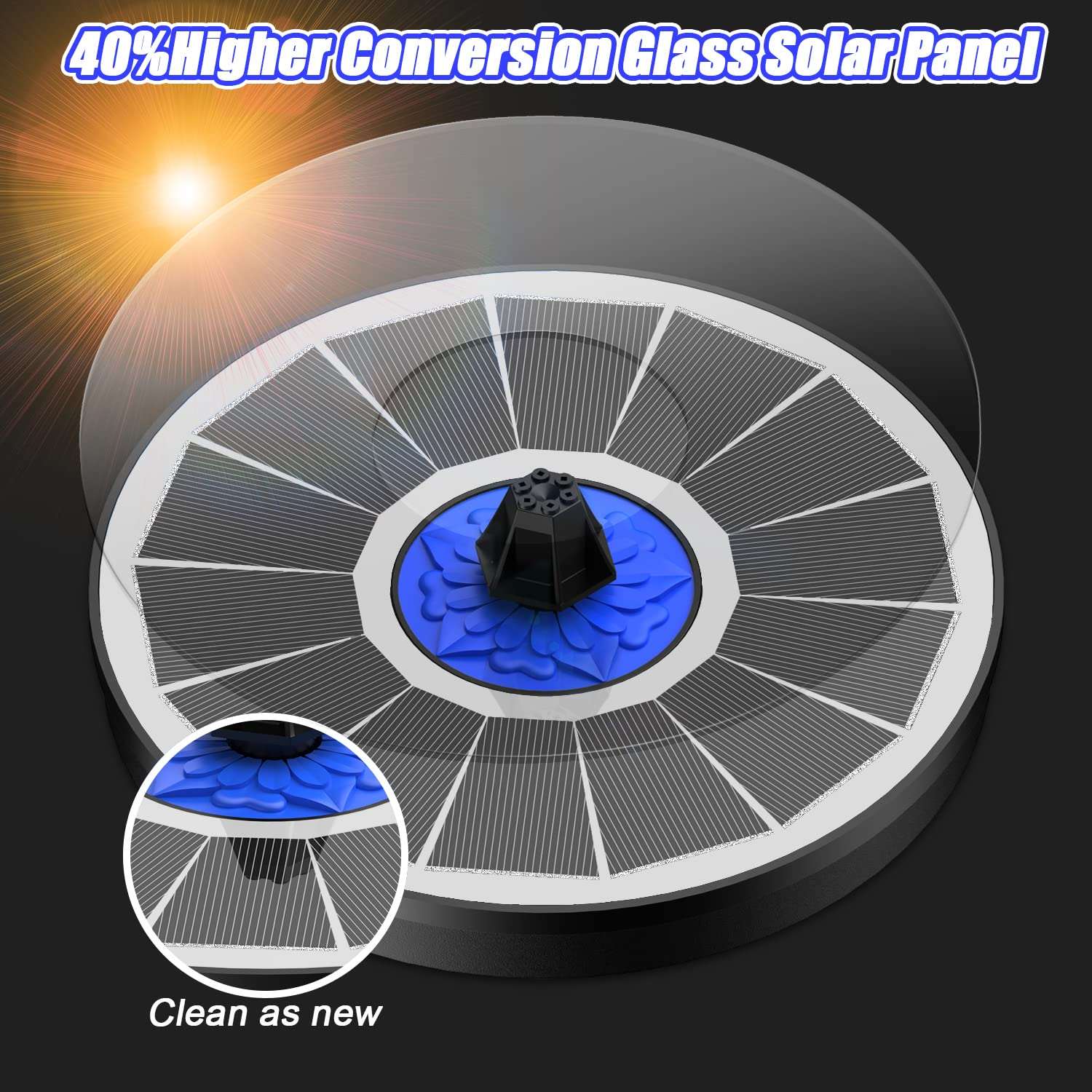 SOLABF3 - Solar birdbath fountain 3.5W