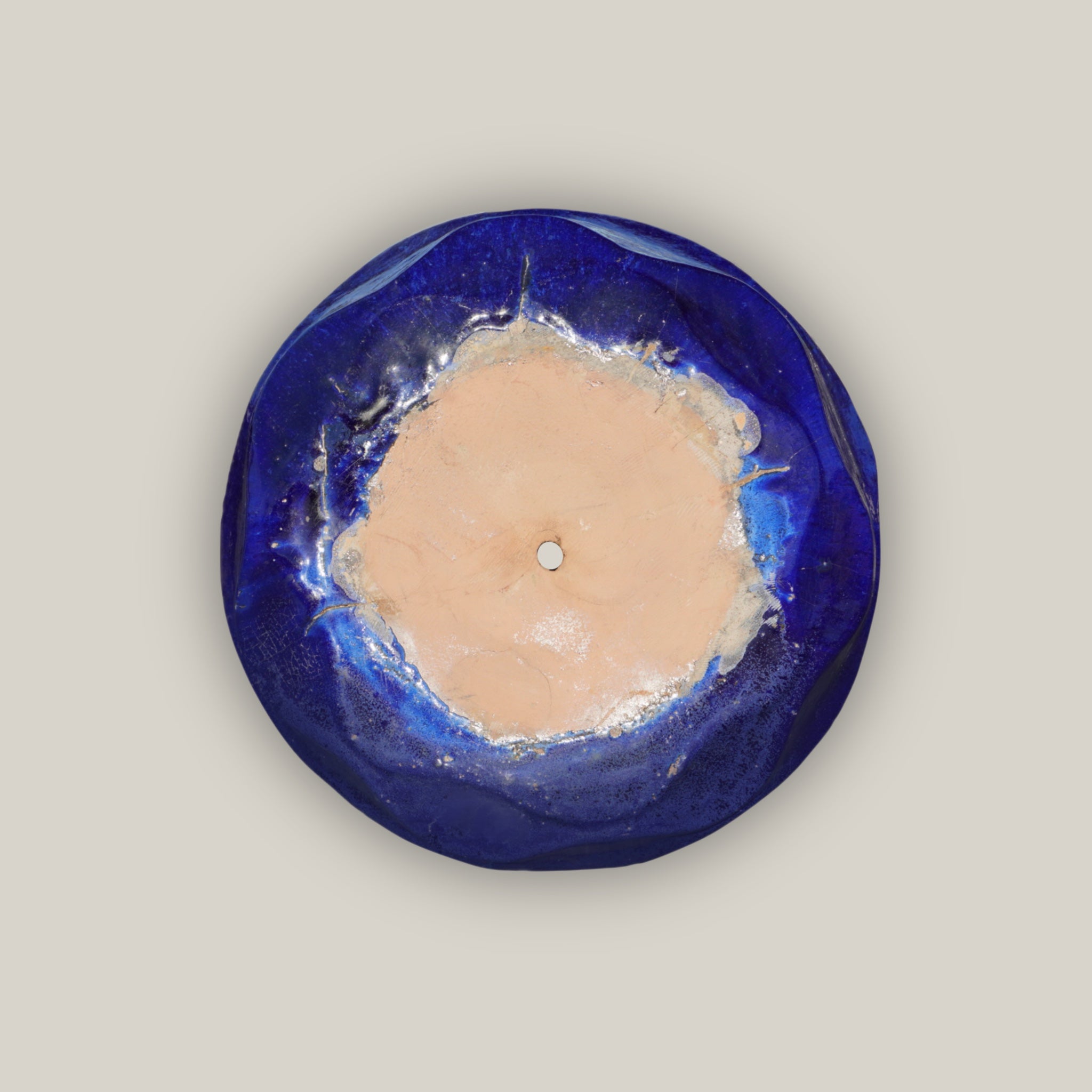 6101H47 - Blue Modern Wave Round Ceramic Pot