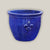 8455N8 - Blue Fleur de Lis Double Rim Ceramic Planter