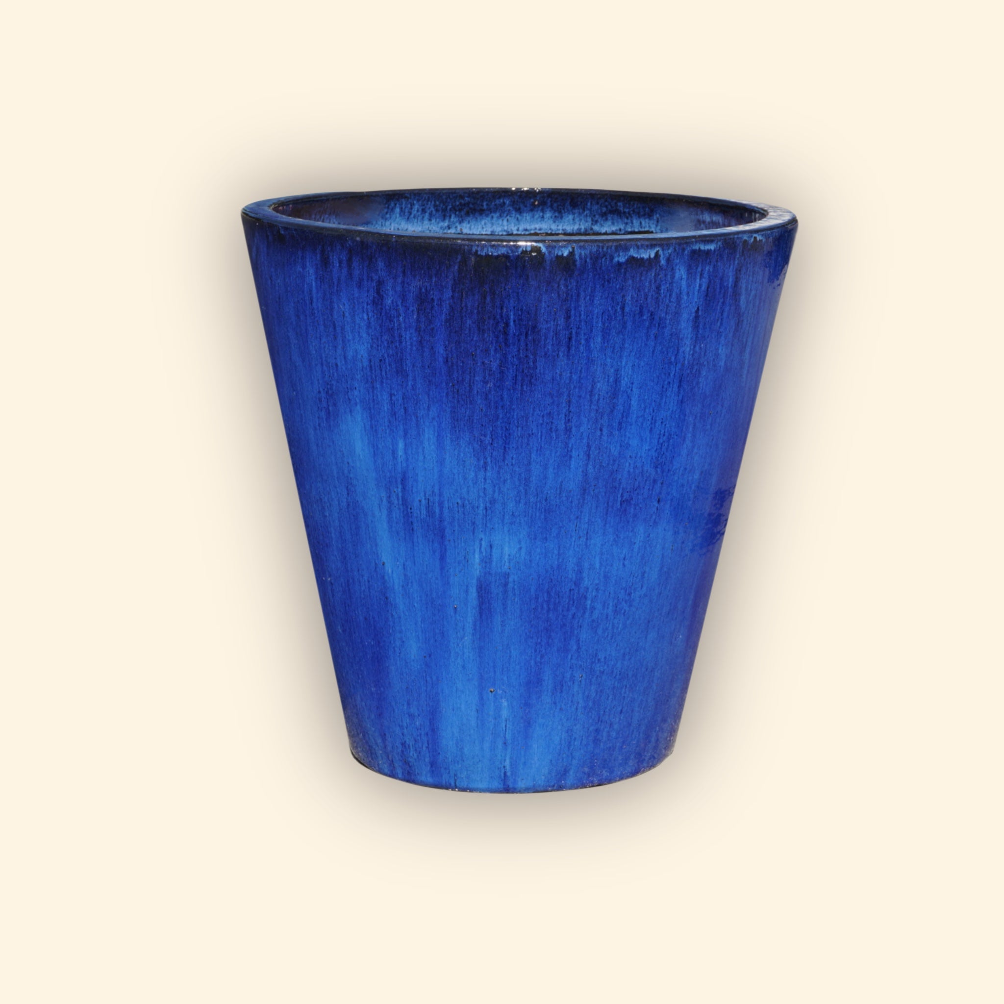 8619N8FS - Blue Large Cone Planter - FREE SHIPPING