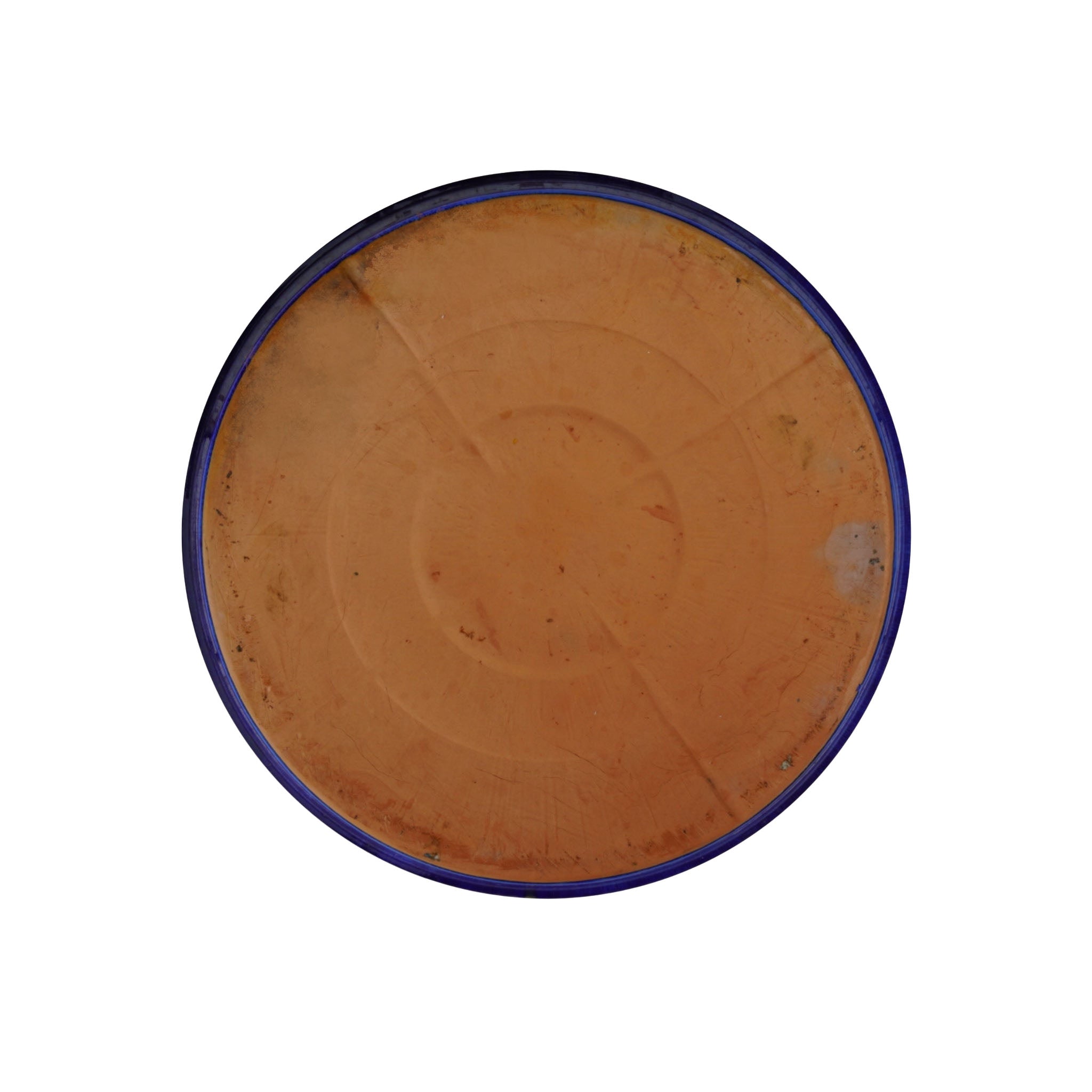 Round Blue Ceramic Plant Saucer