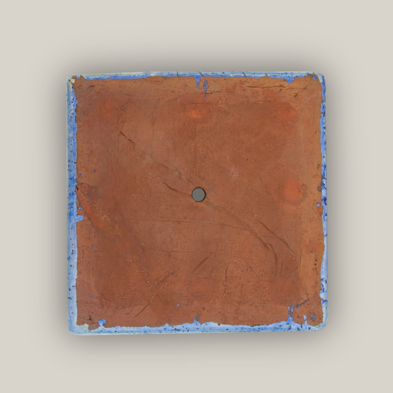 9788C45 - Ocean Blue Low Square Ceramic Planter