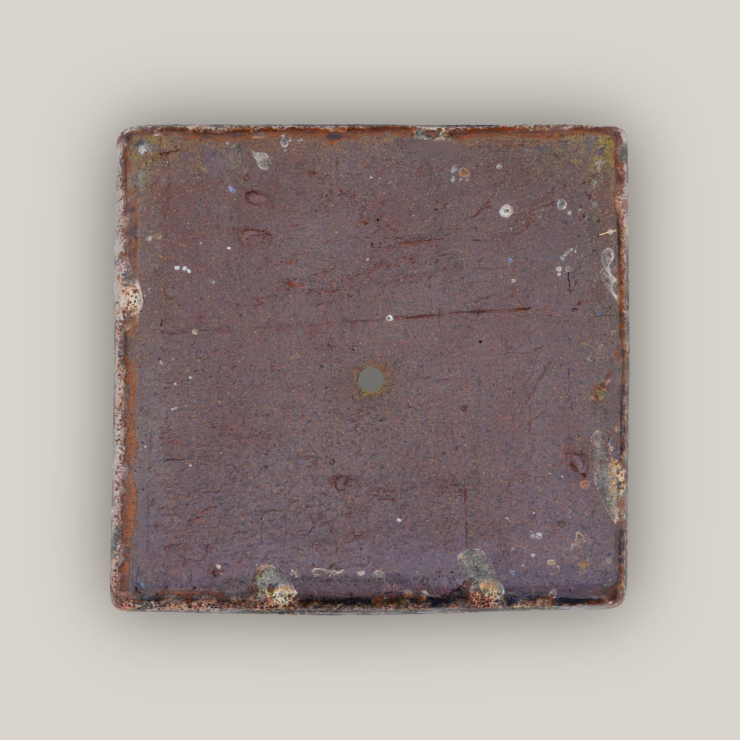 9788C42 - Seafoam Brown Low Square Ceramic Planter