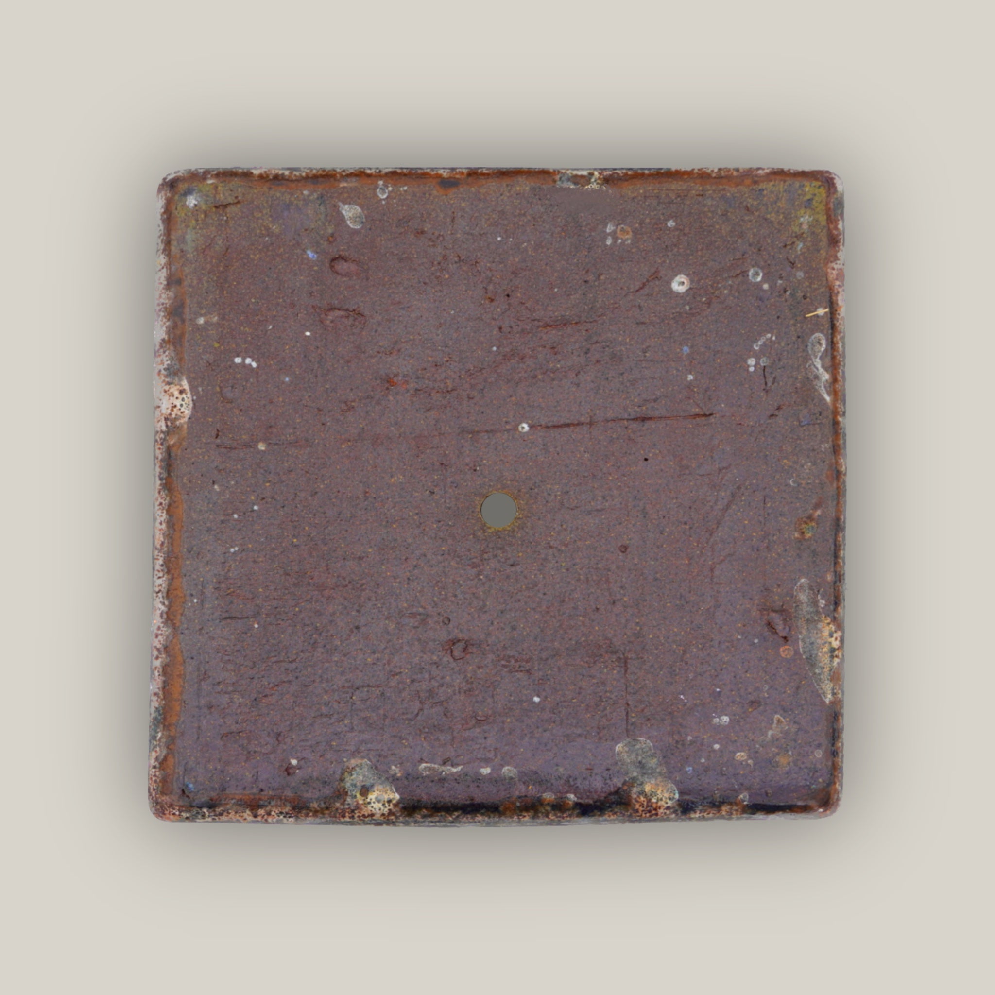 9788C42 - Seafoam Brown Low Square Ceramic Planter
