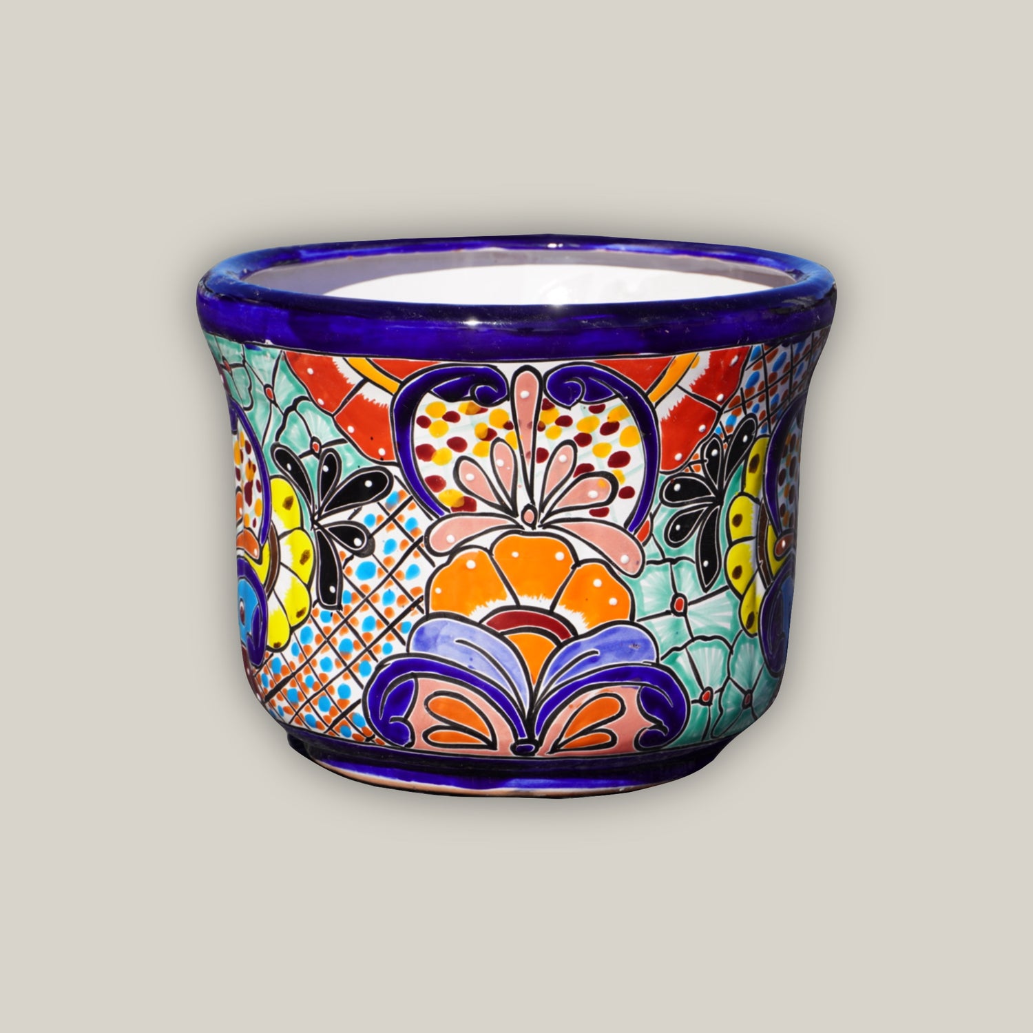 Flared Rim Talavera Planter - Ten Thousan Pots 1