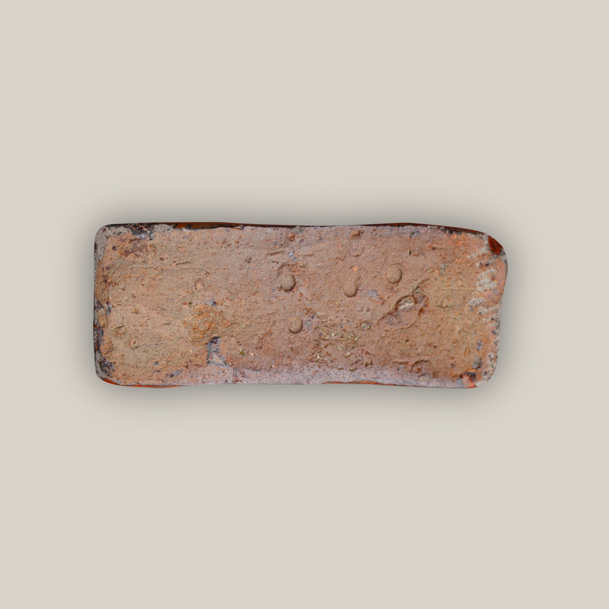 Copper Red Ceramic Bari Pot Feet - Ten Thousand Pots - bottom