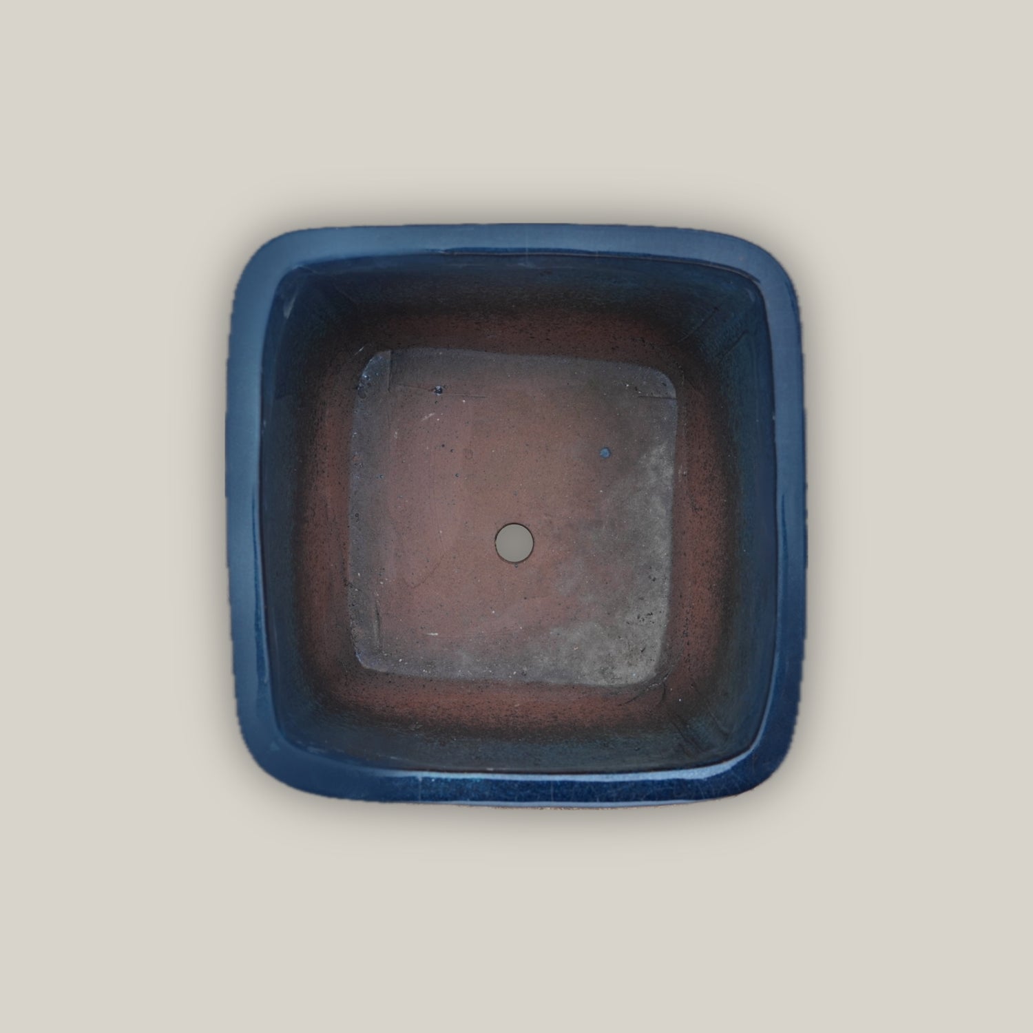 294M20 - Double Blue Ceramic Cubed Flowerpot
