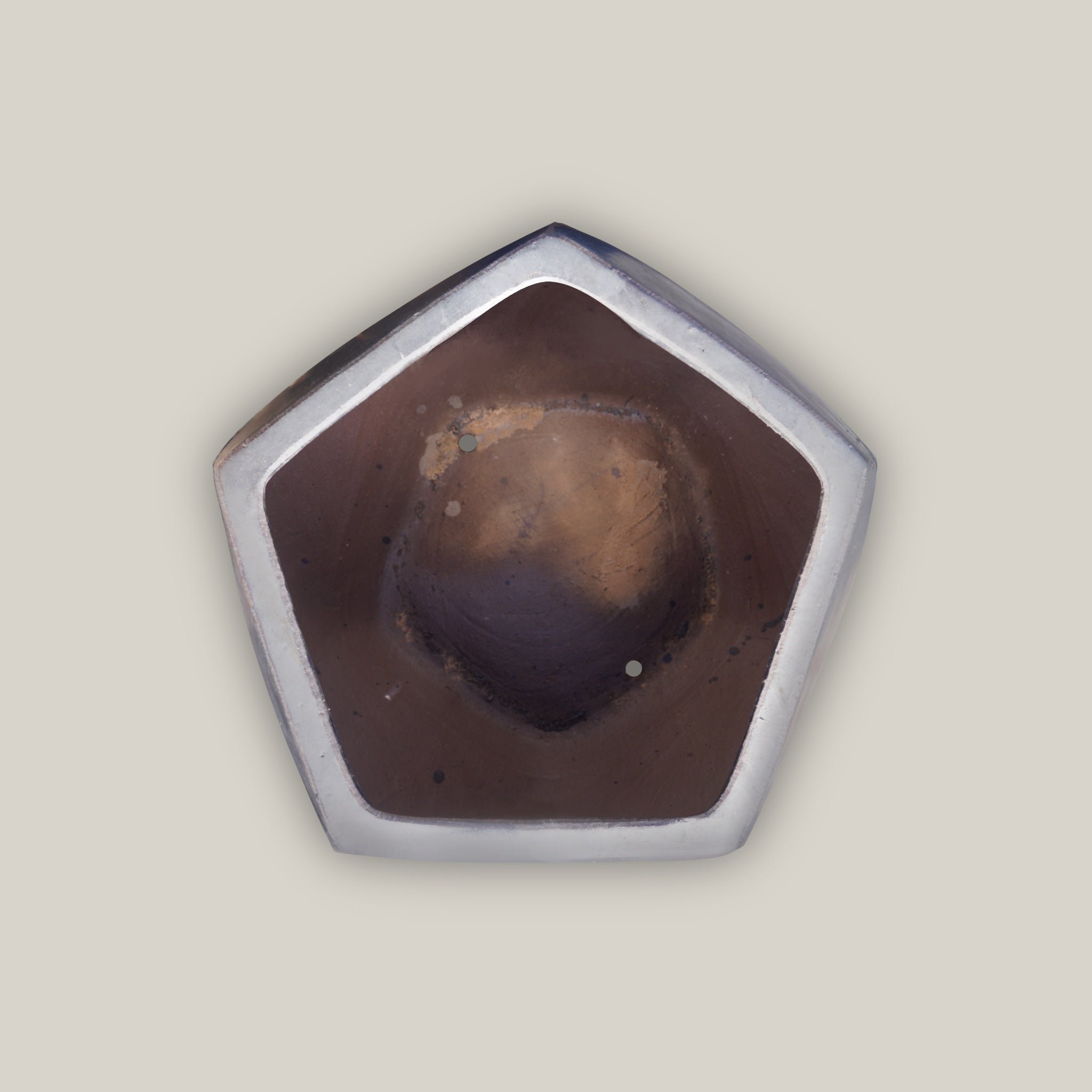8400N10 - Grey Modern Geometric Pot