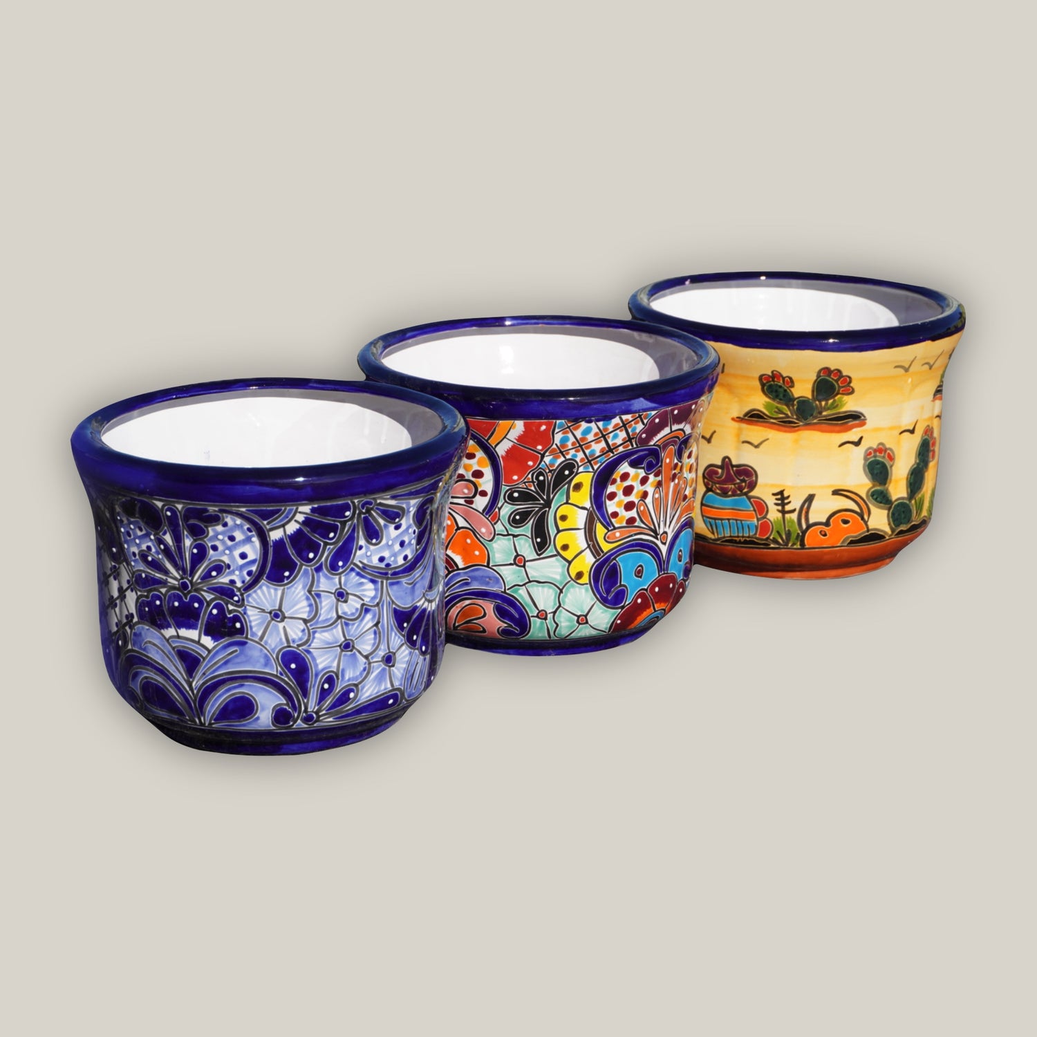 Flared Rim Talavera Planter - Ten Thousan Pots - primary