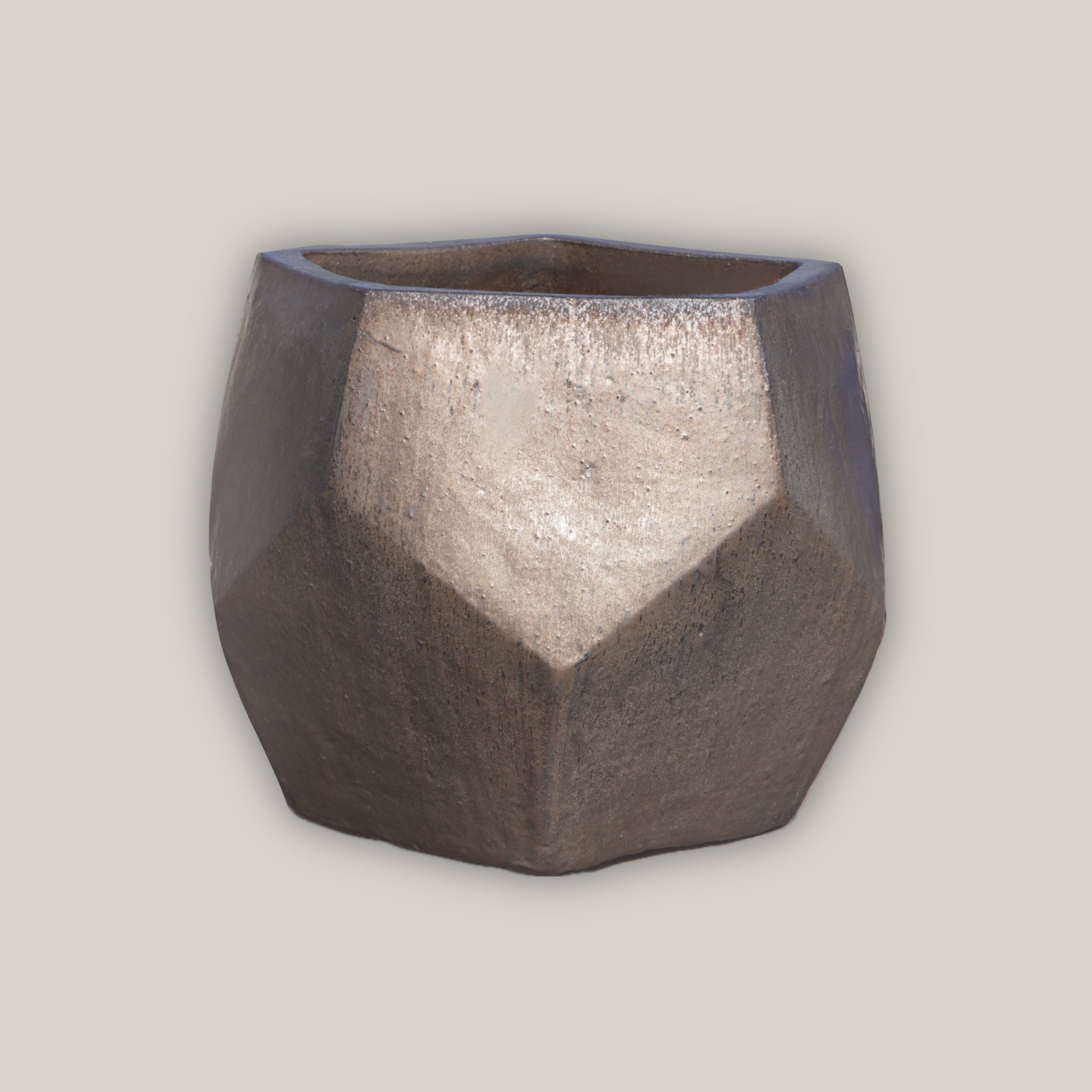 Heavy Metal Modern Geometric Pot