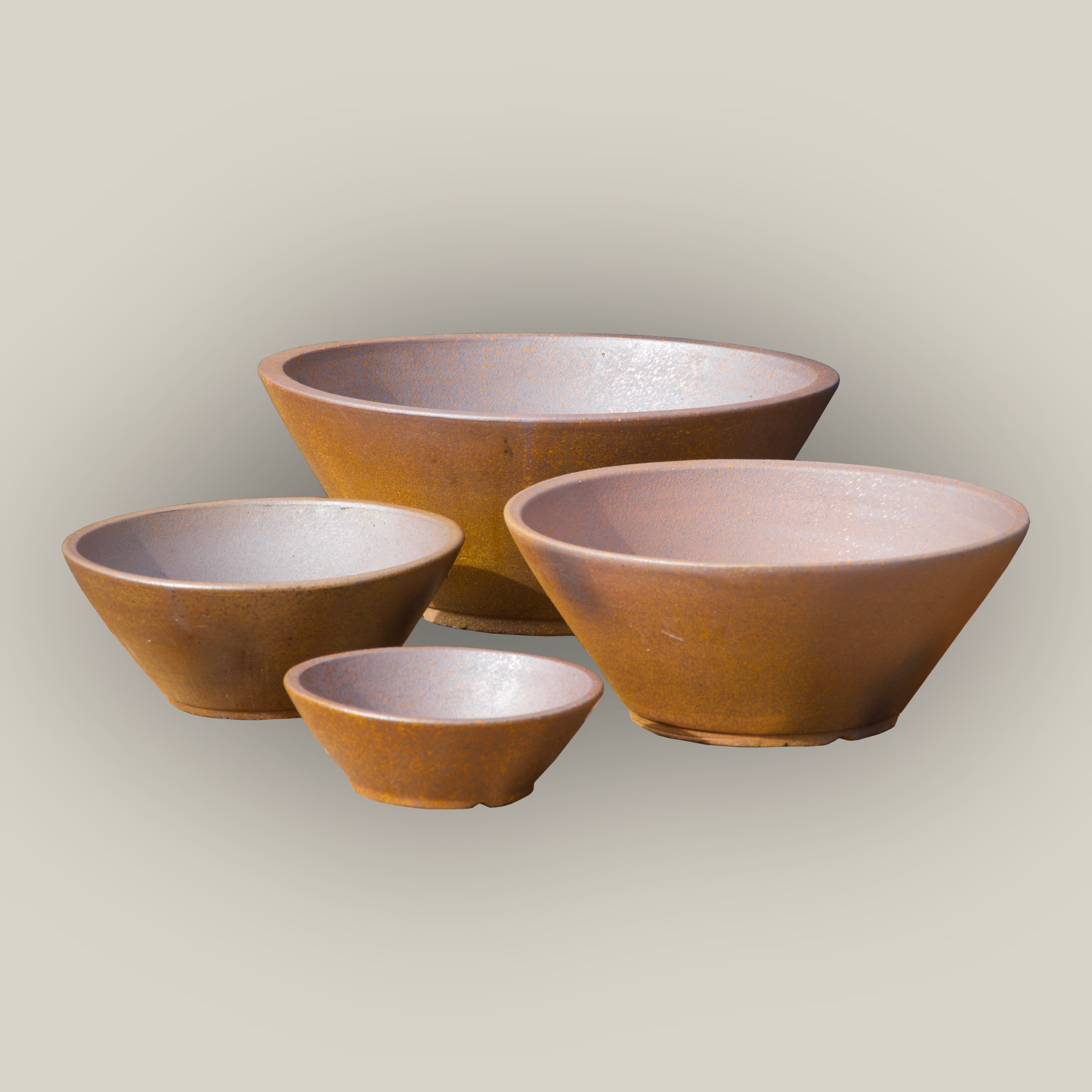 372L99FS - Iron Finish Low Wide Planter-FREE SHIPPING