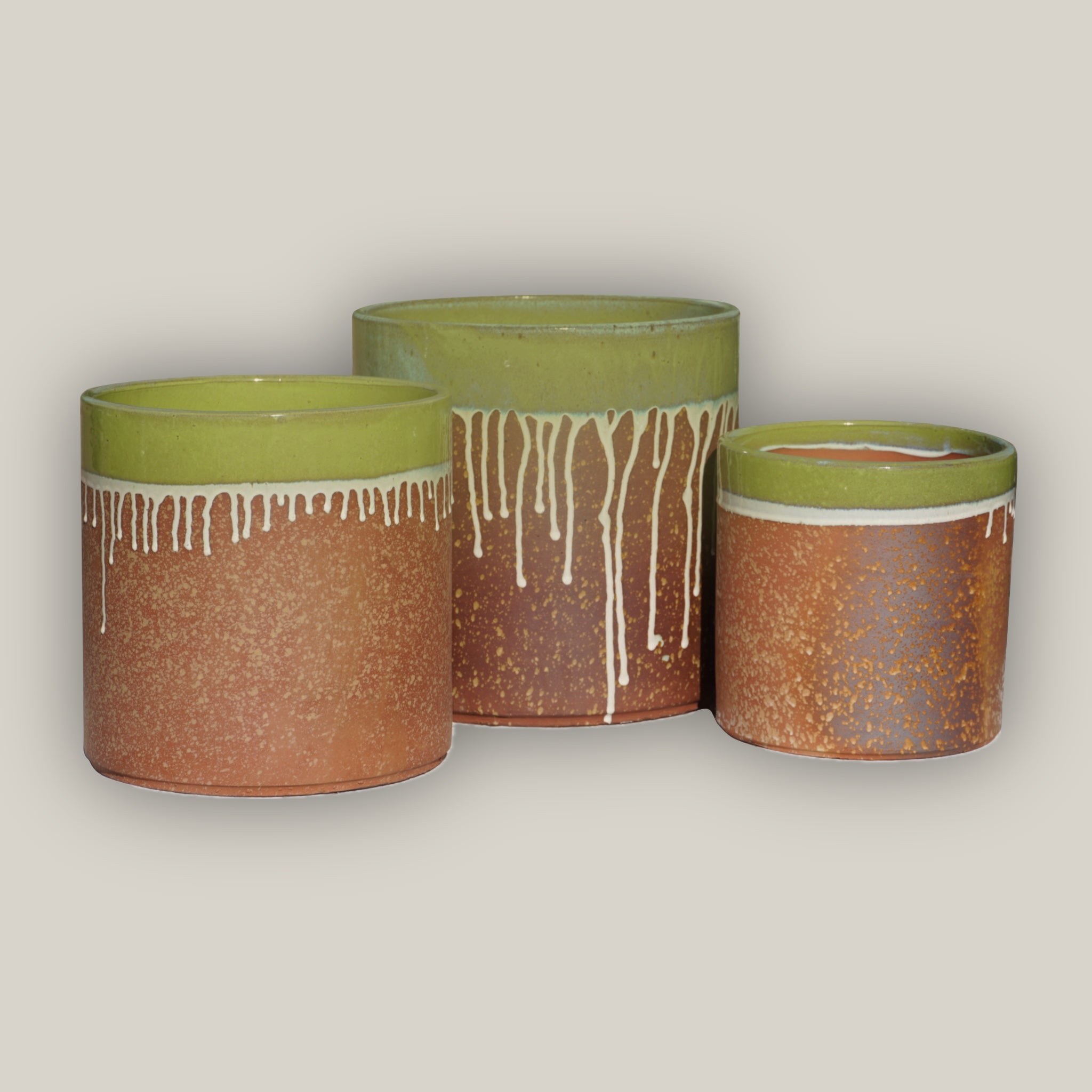 3101L47FS - Lemon Sand Short Cylinder Planter - FREE SHIPPING