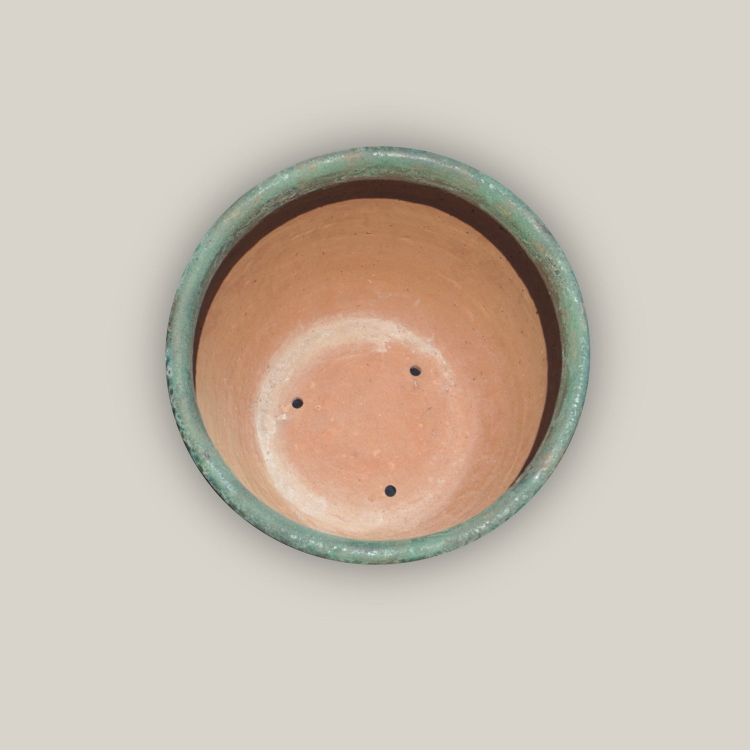 653R27 - Relic Jade Tapered Rustic Planter