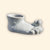 White right foot ceramic planter for plants