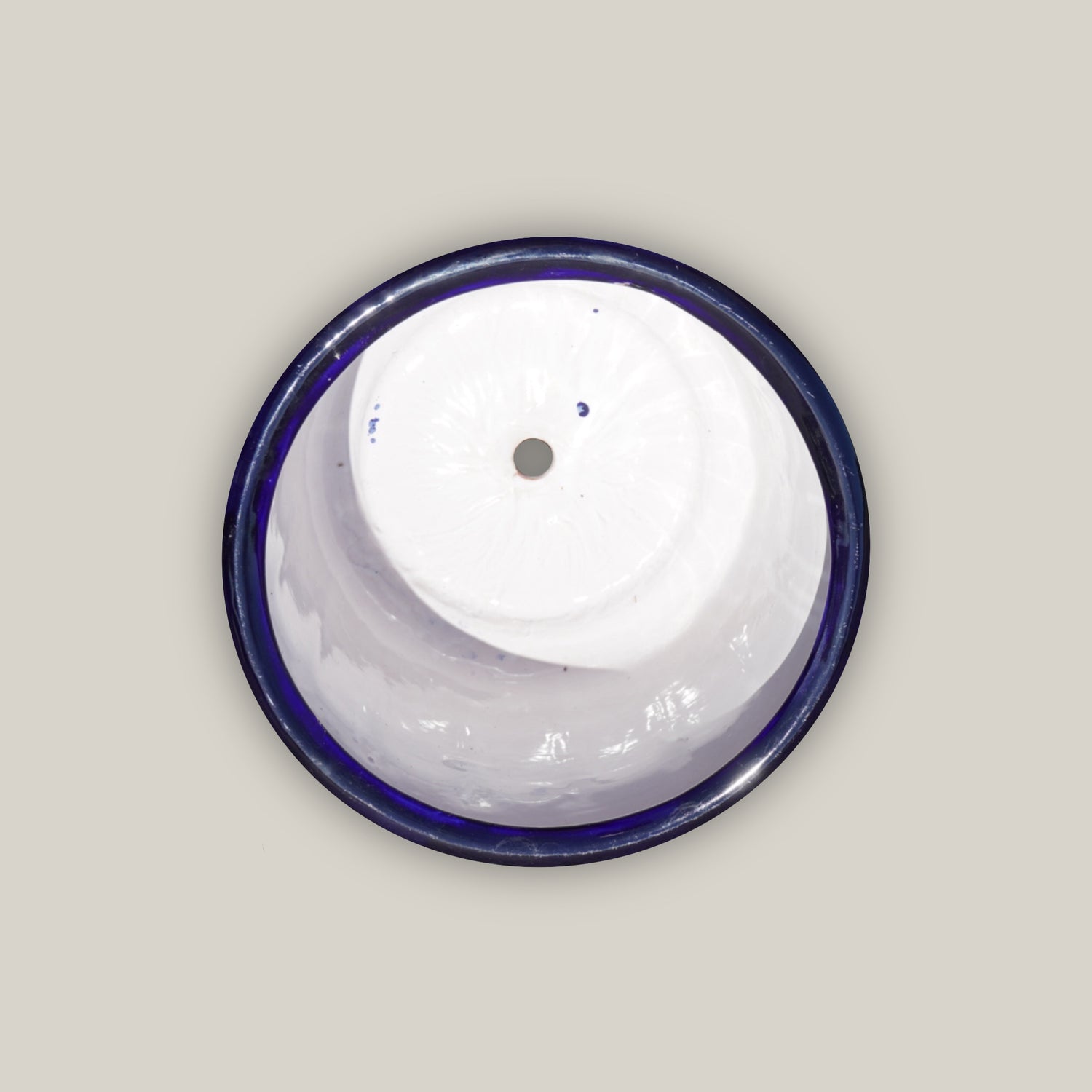 Flared Rim Talavera Planter - Ten Thousan Pots - top