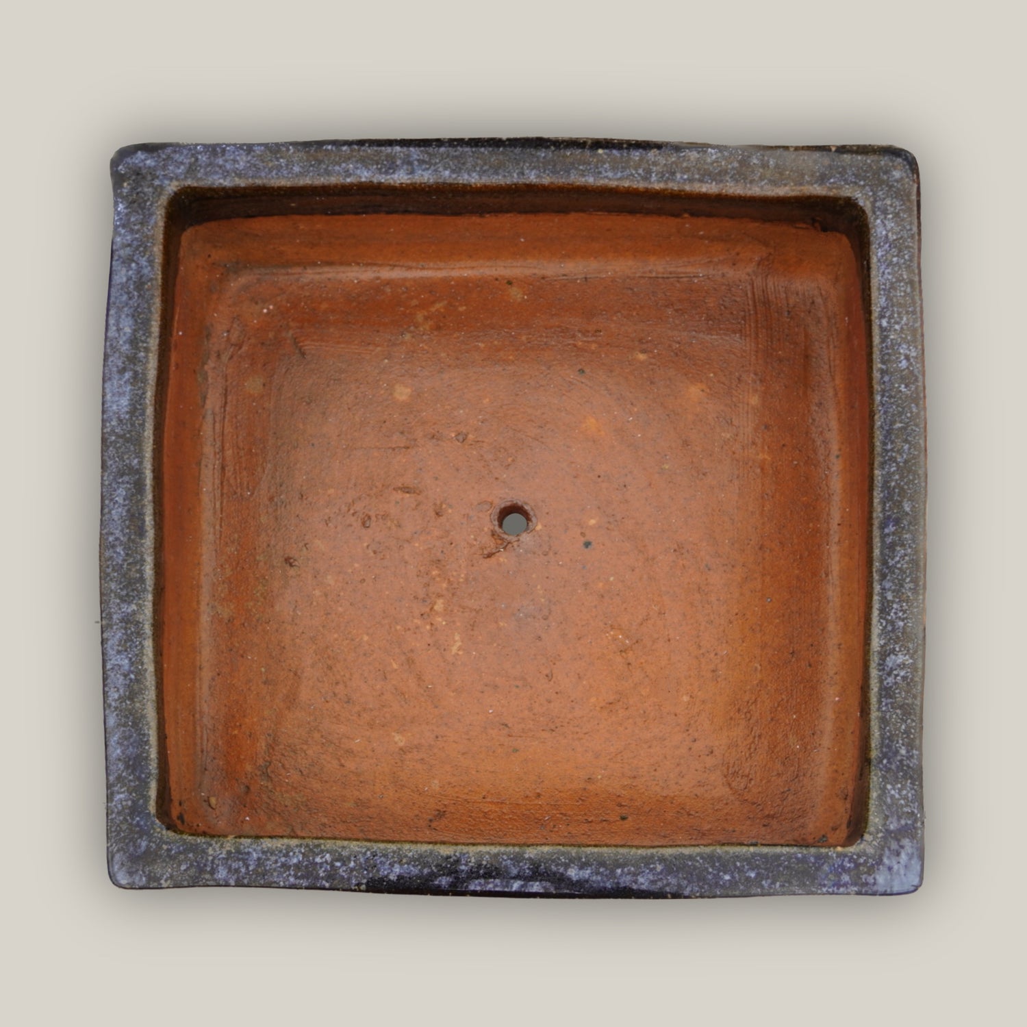 9788C13 - Mirror Black Low Square Ceramic Planter