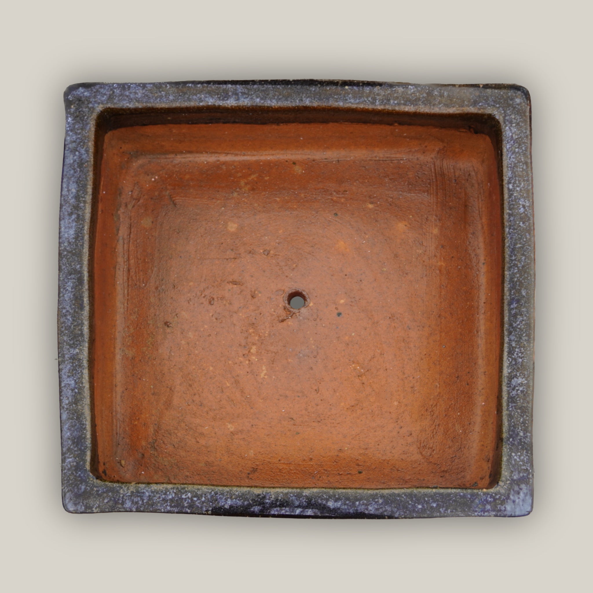 9788C13 - Mirror Black Low Square Ceramic Planter