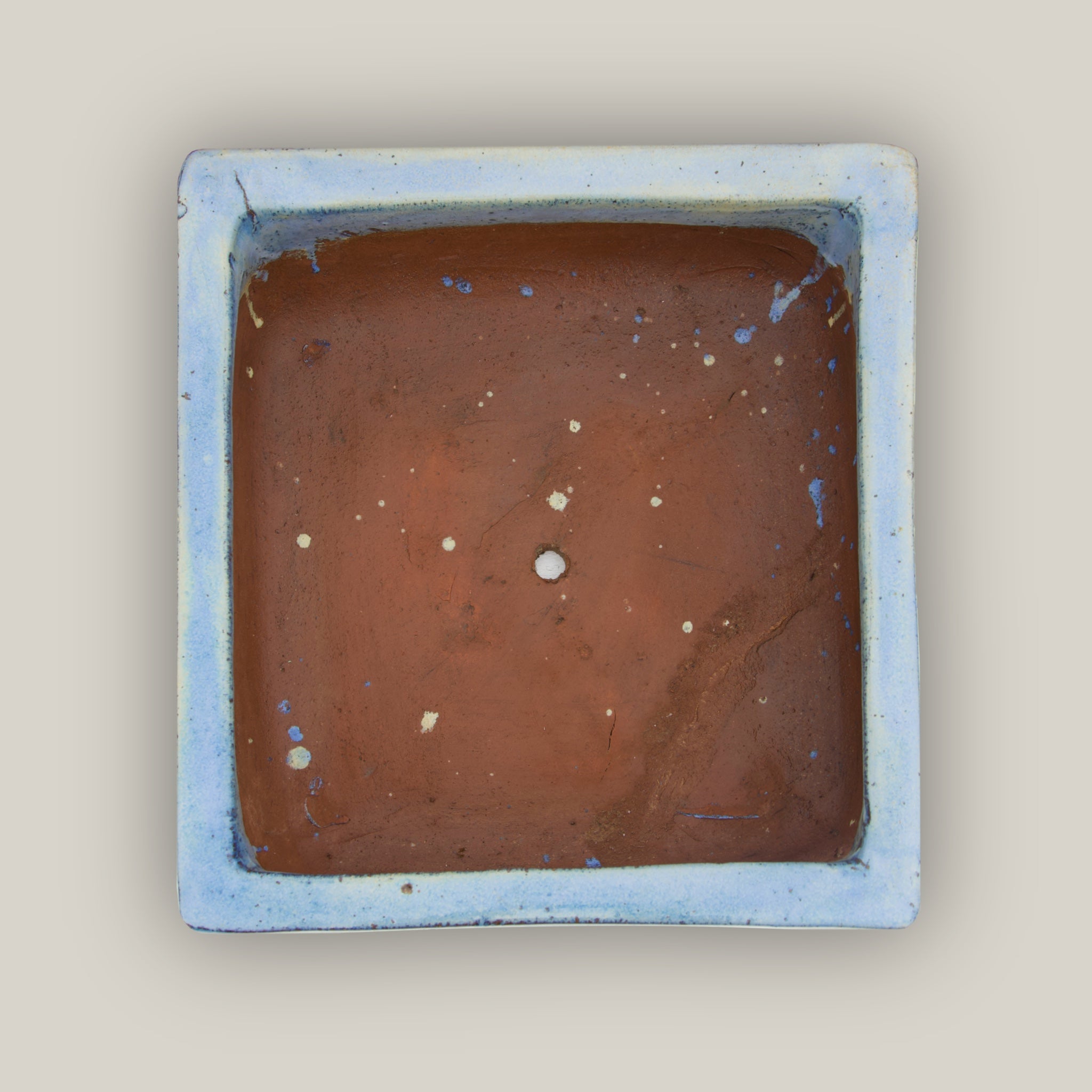 9788C45 - Ocean Blue Low Square Ceramic Planter