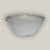 White cone shaped low wide planter