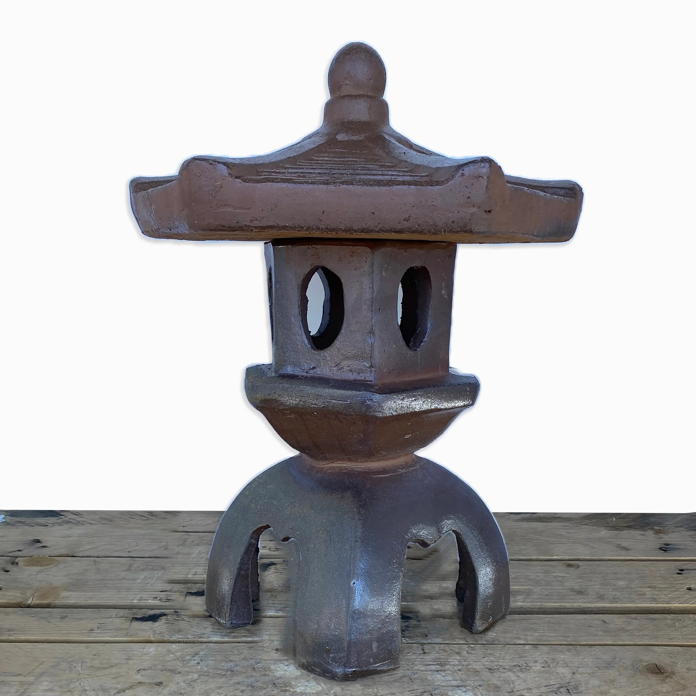 Ceramic Pagoda Lantern Accent Ten Thousand Pots