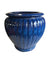 Cobalt blue ceramic pumpkin pot for plants