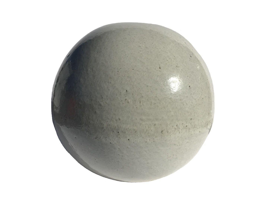 White Ceramic Garden Sphere