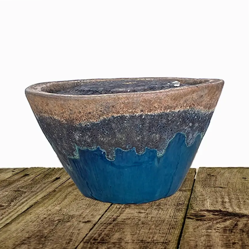 5266WFS43 - Angkor/Marble Green Round Ceramic Cone Fountain