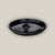 Round shiny black plant saucer made from ecofriendly clay