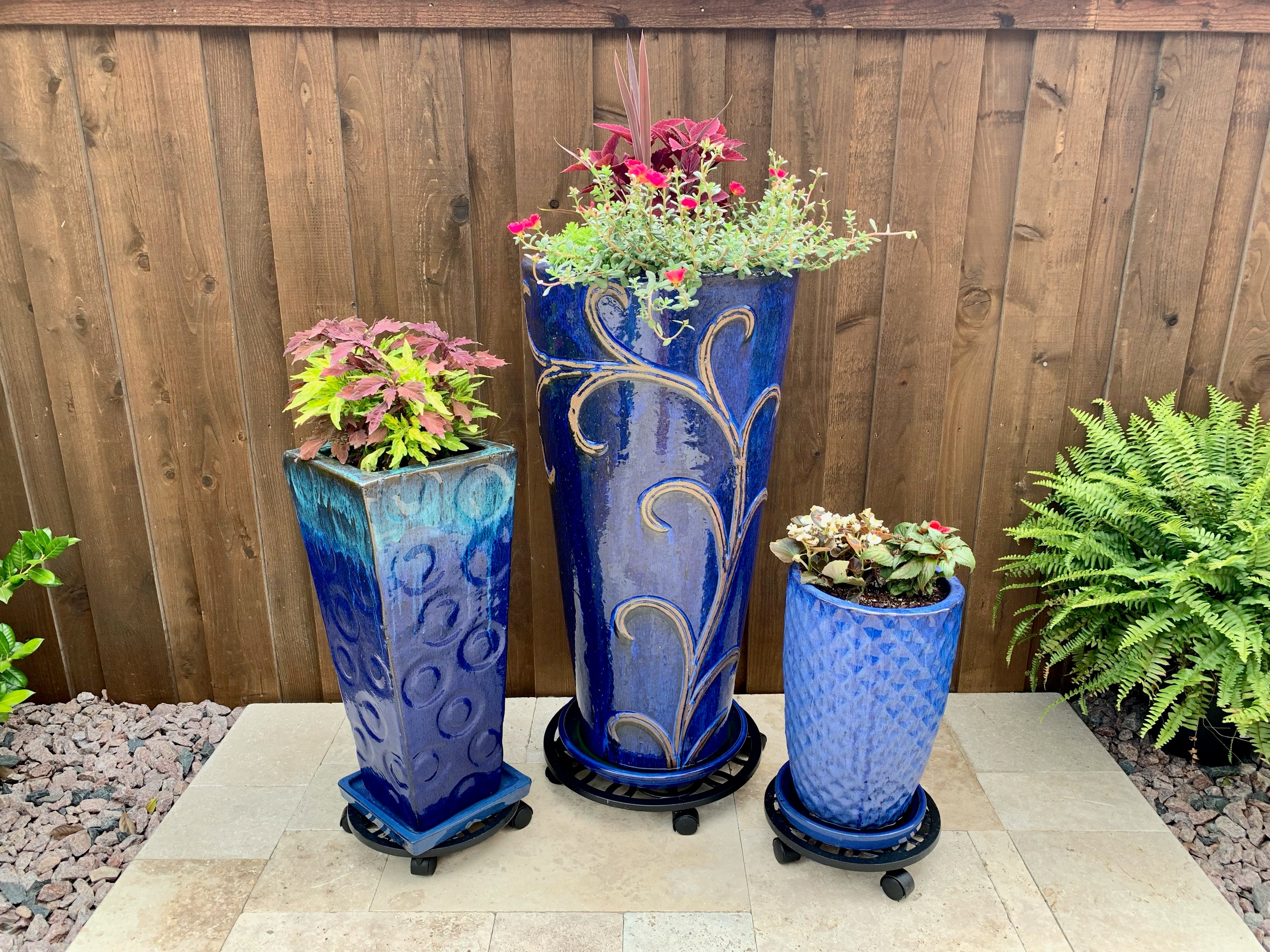 Cobalt Blue Planters