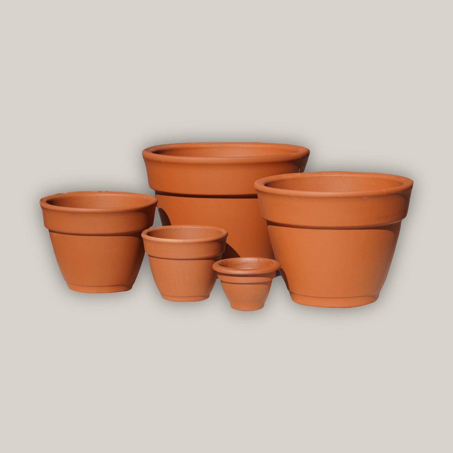 Small to Large Terracotta Garden Bell Pot